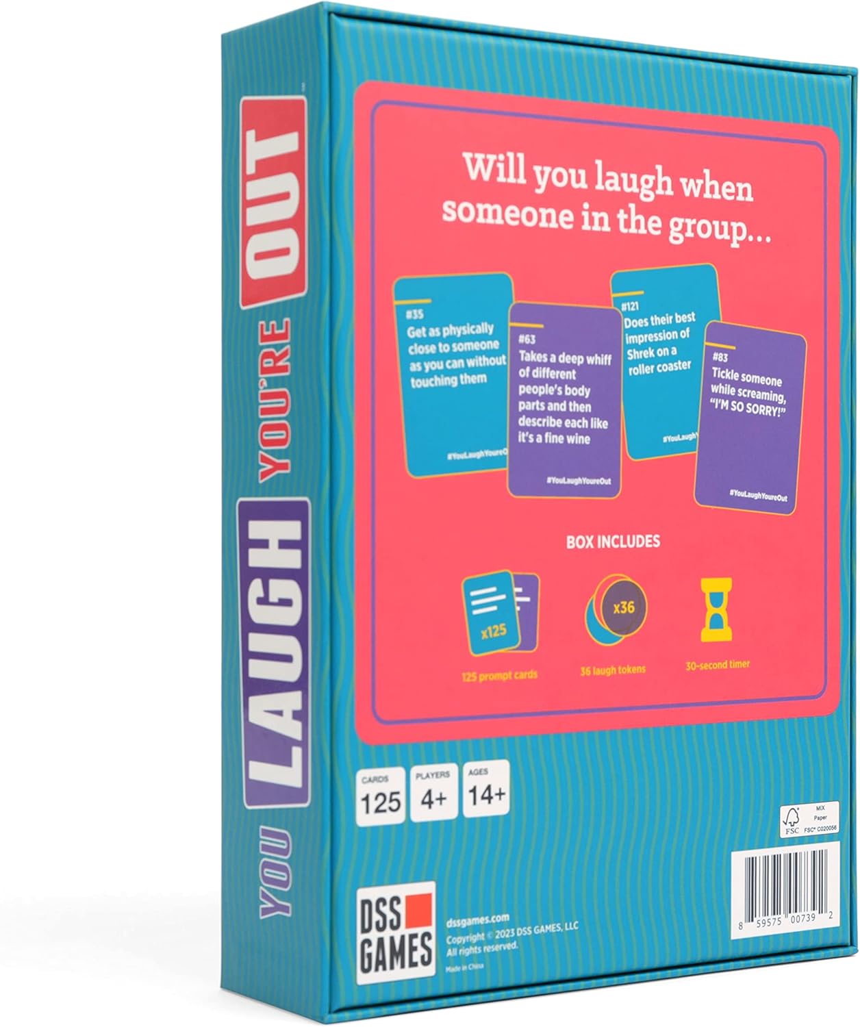 DSS Games You Laugh You're Out - A Family Party Card Game