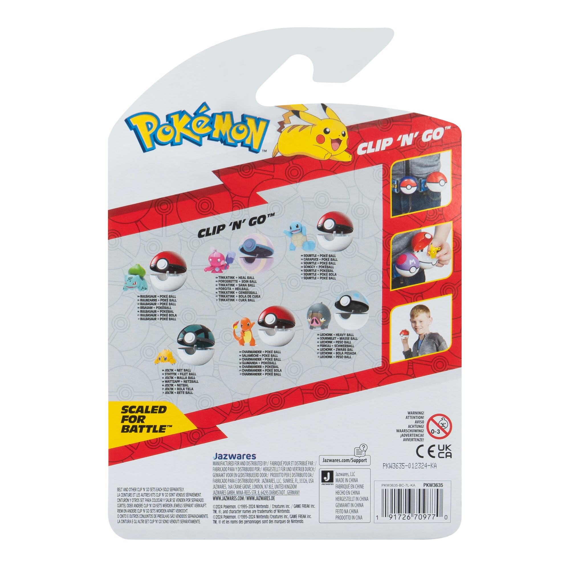 Pokémon Clip 'N' Go Charmander with Pokéball - Action Figure Playset for Kids 5