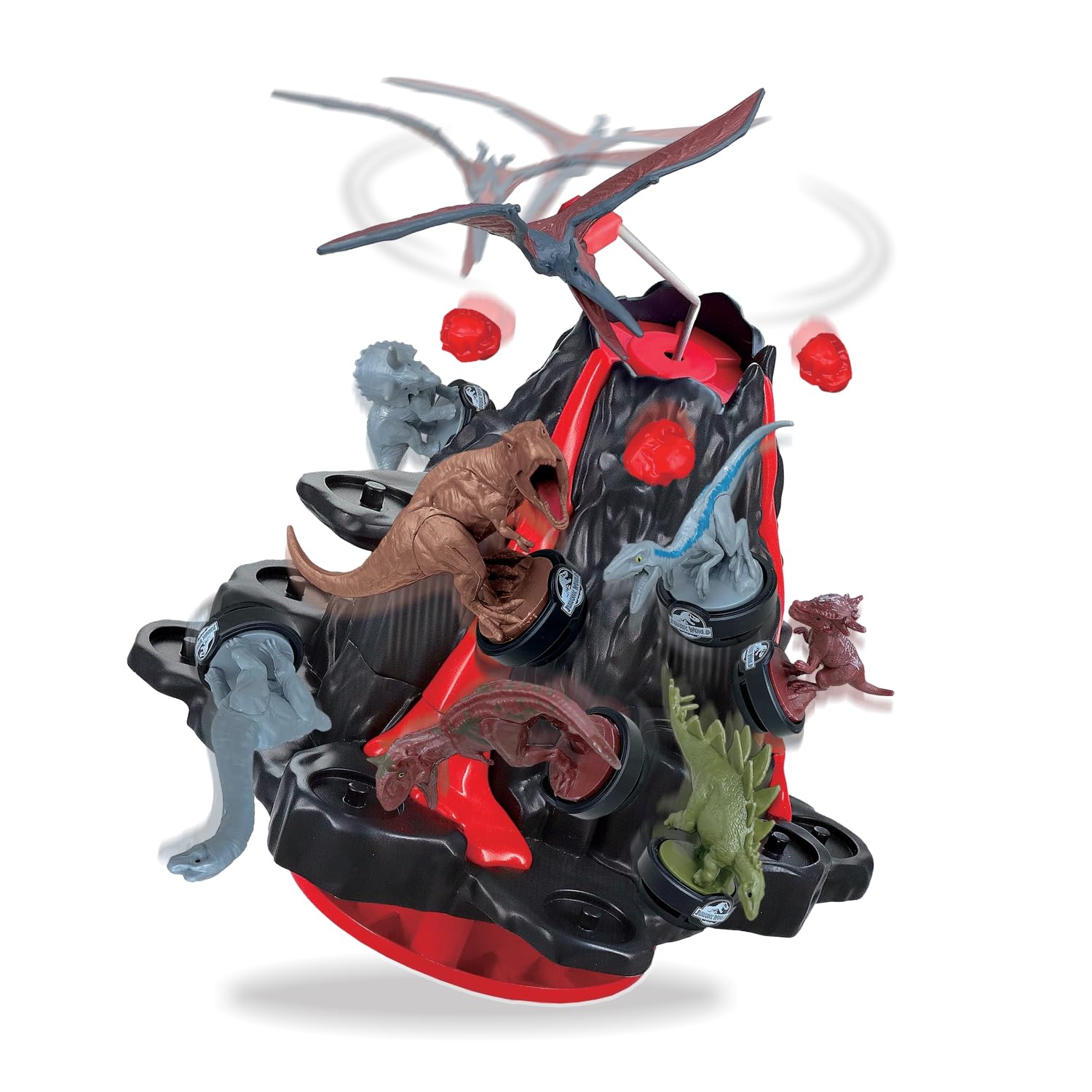 EPOCH Games Jurassic World Shaky Volcano Board Game | 2-4 Players | Ages 4+ | Model 7509