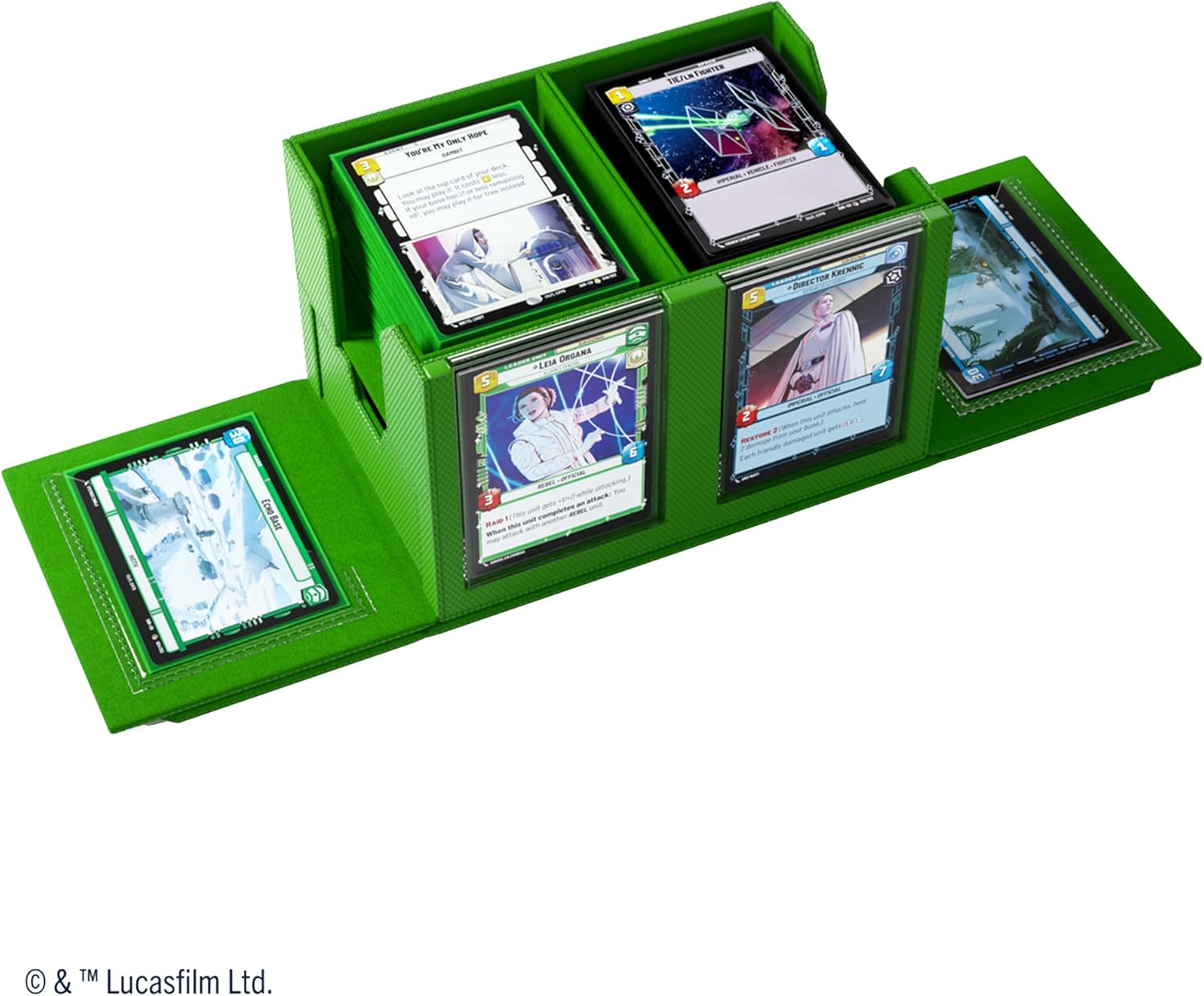 Gamegenic Star Wars Unlimited Double Deck Pod – Grünes Sammelkarten-Zubehör 3