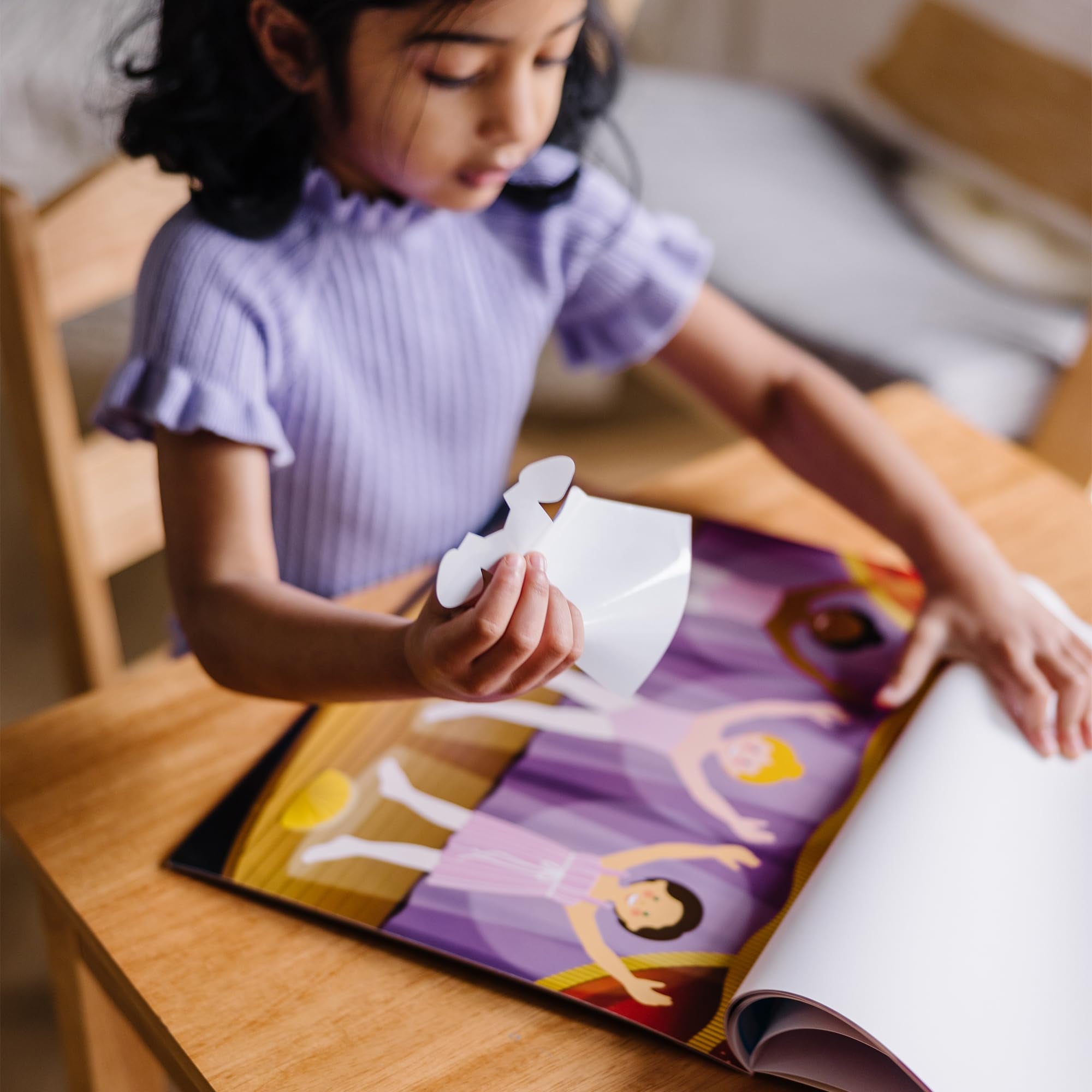 Melissa & Doug Reusable Sticker Pad - Dress-Up | 165+ Cling Stickers & 5 Backgrounds | Ages 3-8 14