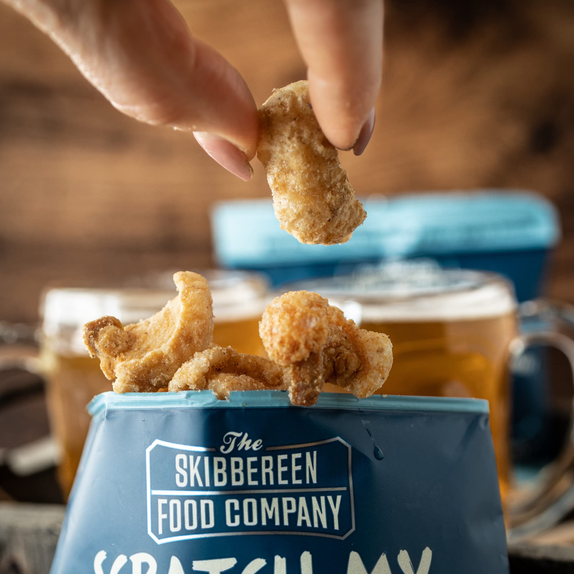 The Skibbereen Food Company Lightly Salted Pork Crackling - 250g Bulk Bag, Gluten Free, High Protein, Keto Friendly 3