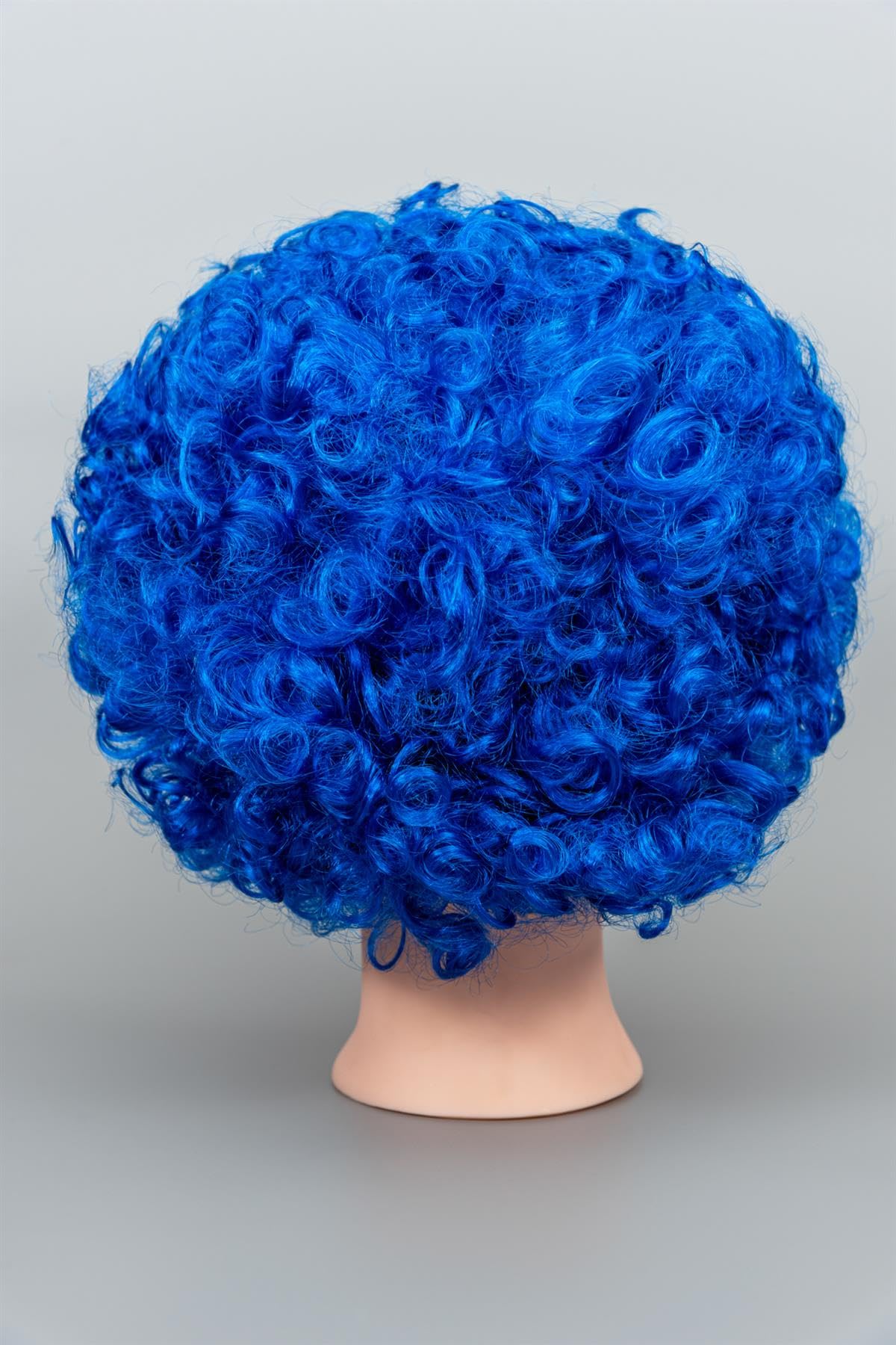 SHATCHI Blue Afro Wig Curly Bouncy Hair for Fancy Dress Party Costume Disco 60s 70s 80s Theme Unisex 3