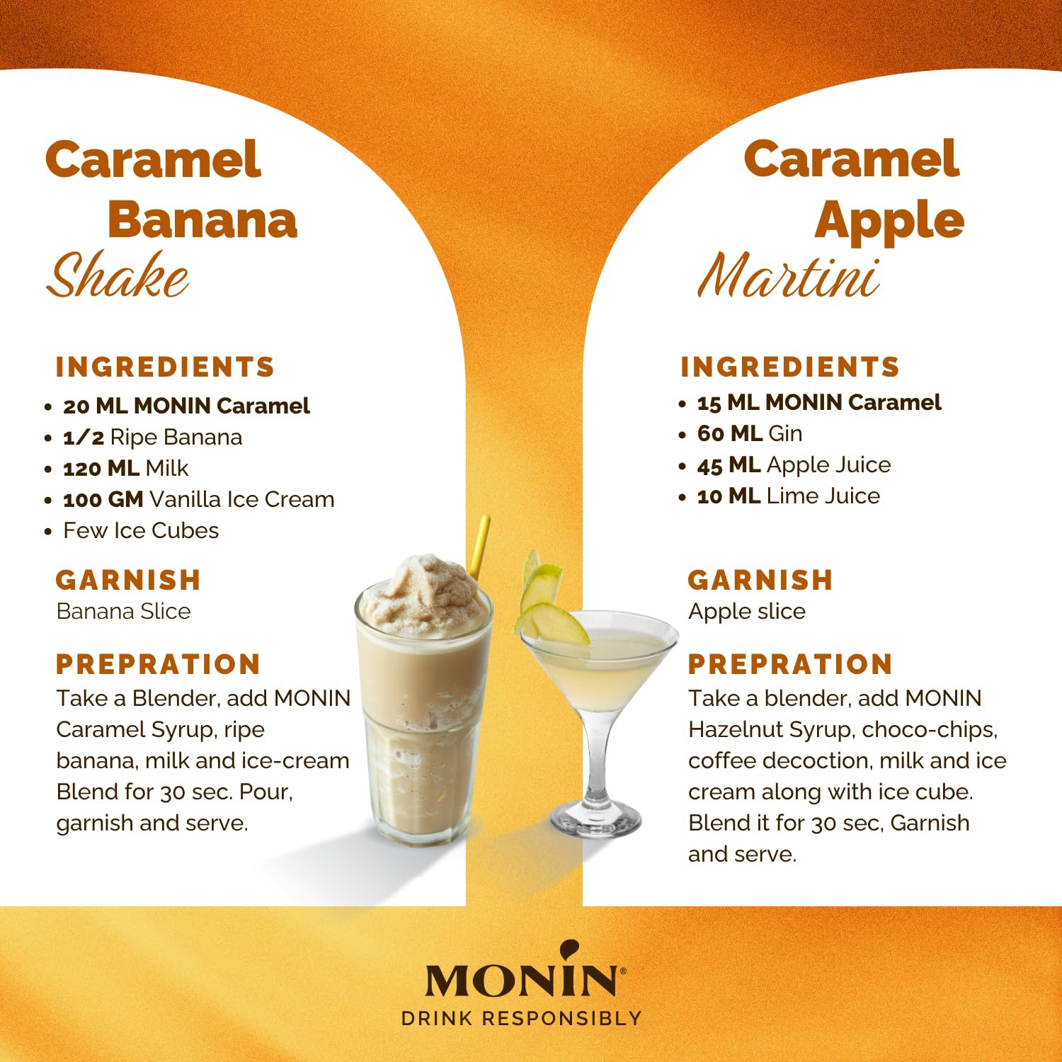 Monin Premium Caramel Syrup - 700ml Bottle | Vegan, Natural Flavours 2