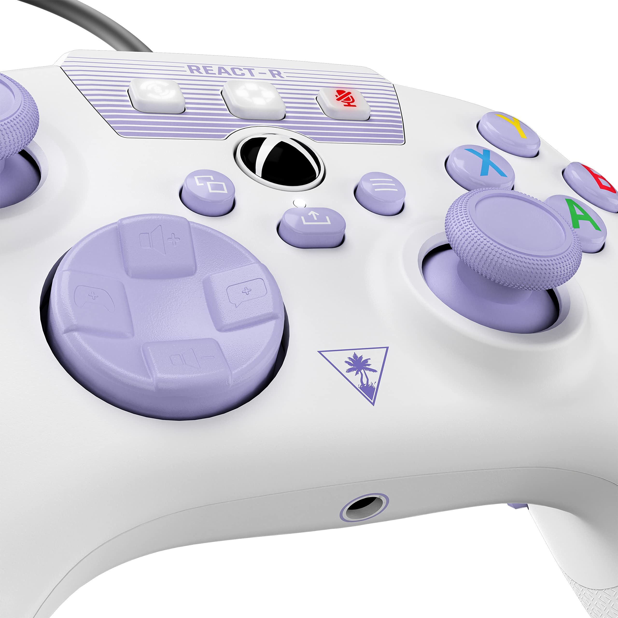 Turtle Beach REACT-R Wired Controller - Xbox Series X|S, Xbox One, PC | White/Purple 7