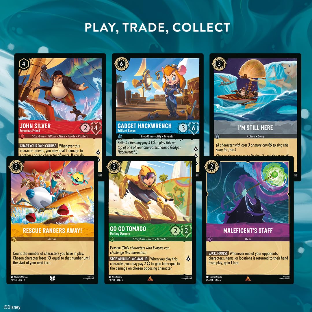 Ravensburger Disney Lorcana Trading Card Game - Azurite Sea Starter Deck 4