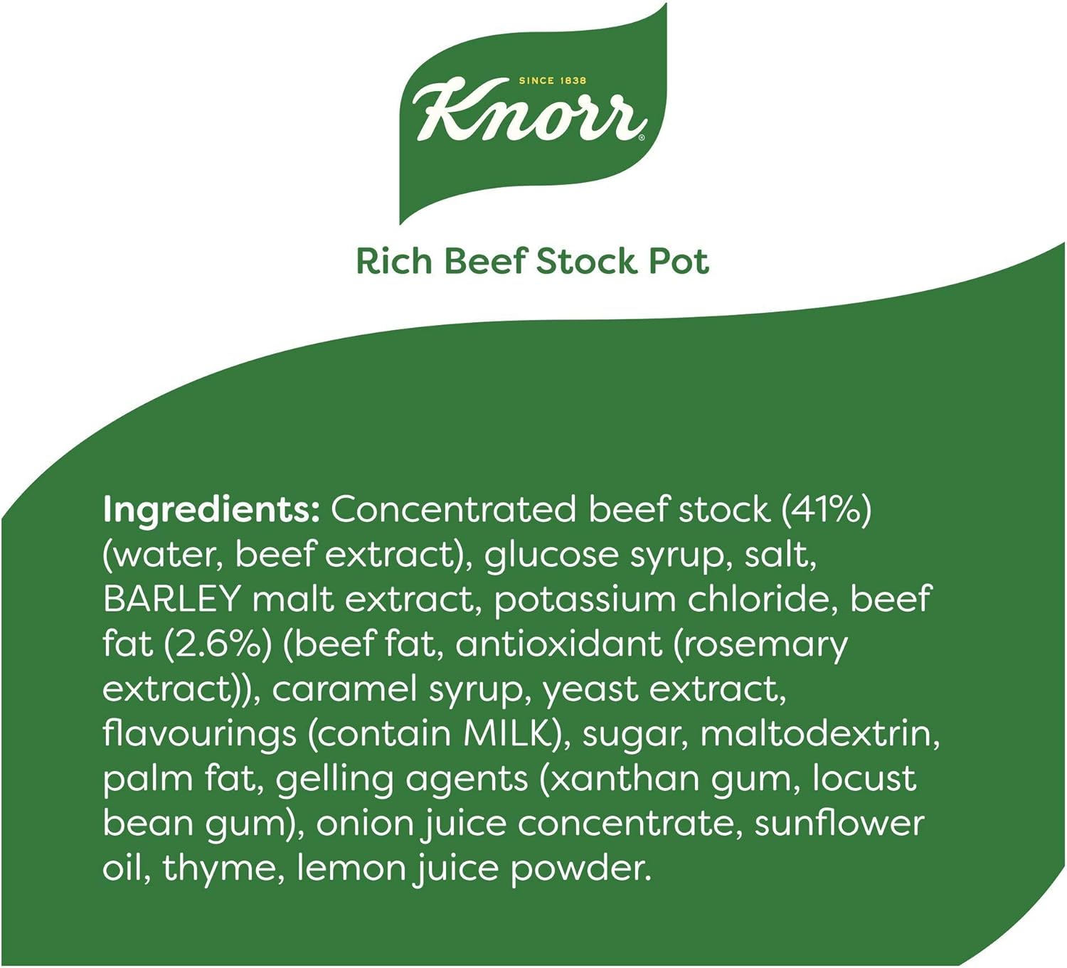 Knorr Rich Beef Gluten-Free Stock Pots - 8 x 28g