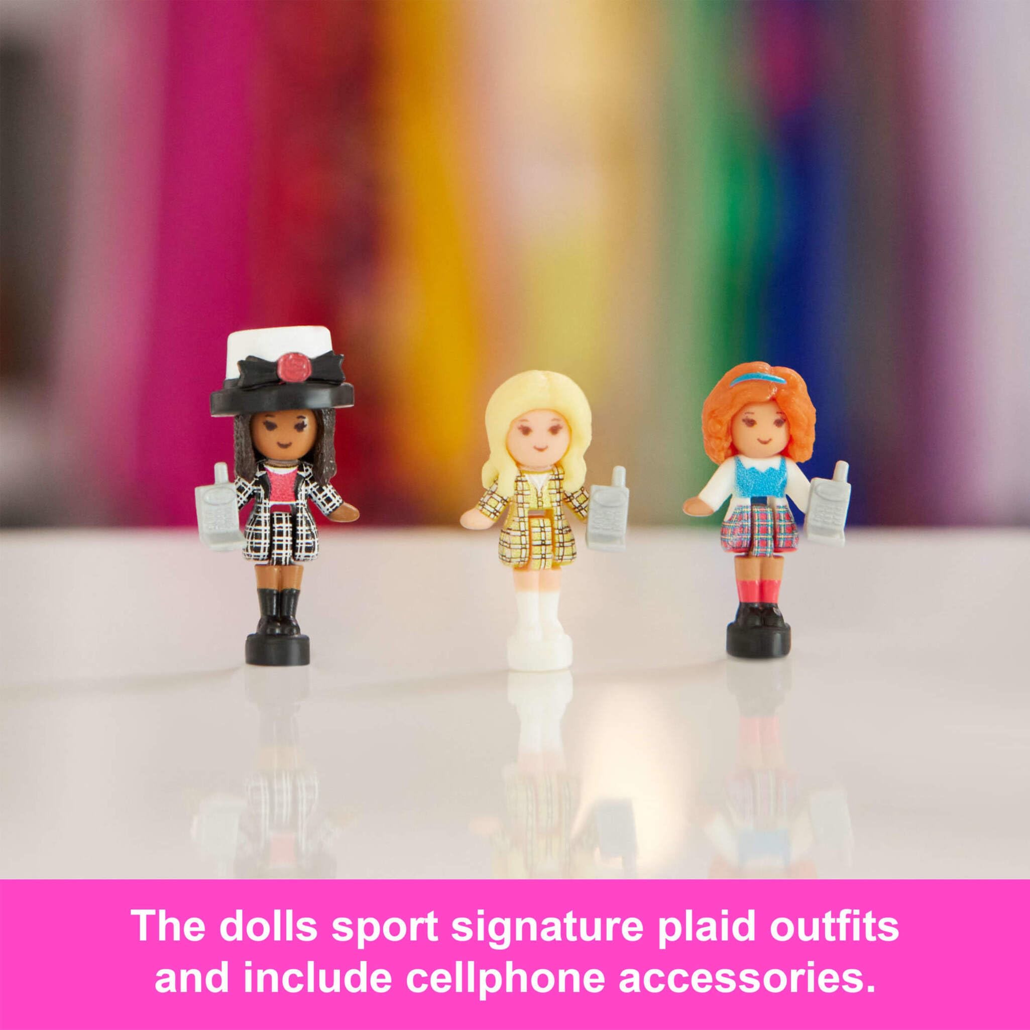 Polly Pocket x Clueless Collector Compact - Micro Dolls & Playset for Ages 4-10 3