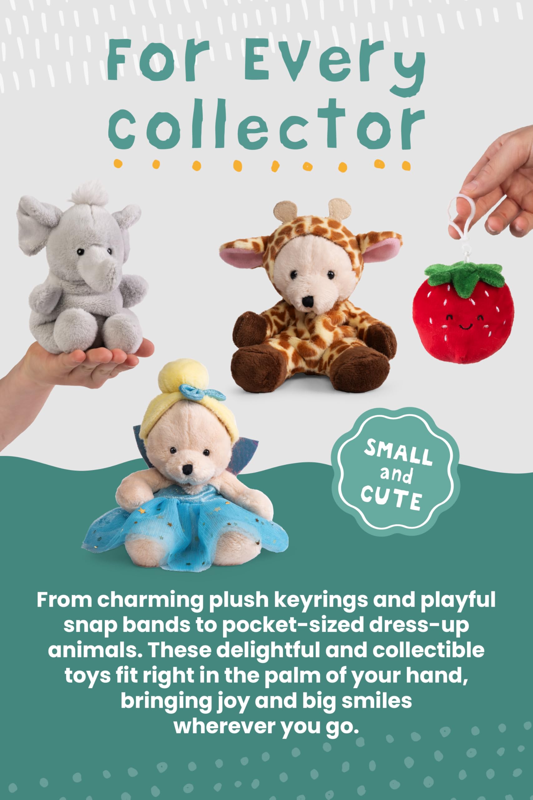 Living Nature Little Snugglies White Unicorn Plush Toy - Soft Stuffed Animal for Kids 0+ 10