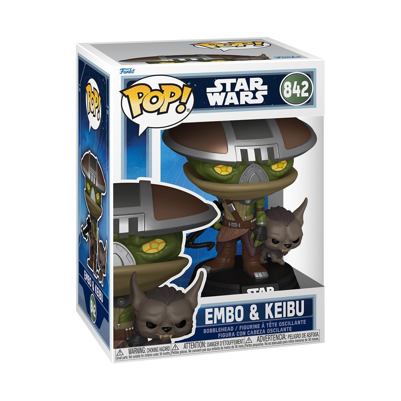 Funko POP! & Buddy: Star Wars - The Mandalorian and Grogu - Embo & Keibu Vinyl Figure