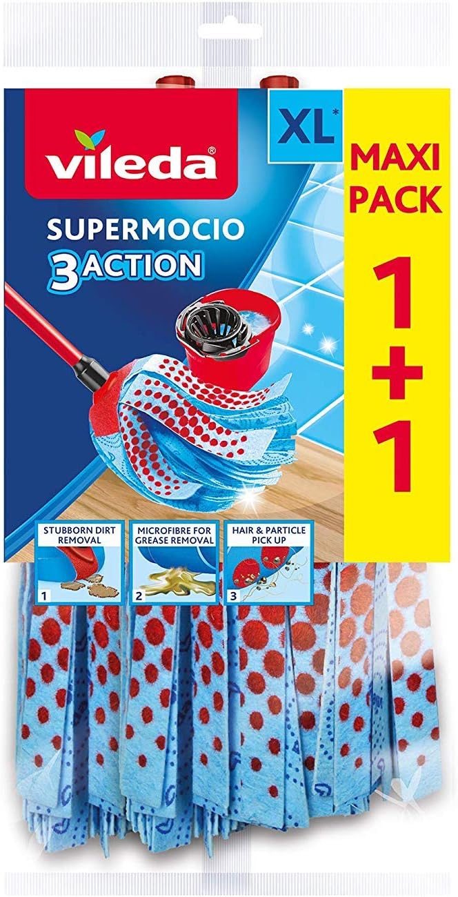 Vileda SuperMocio 3Action XL Refill - Pack of 2