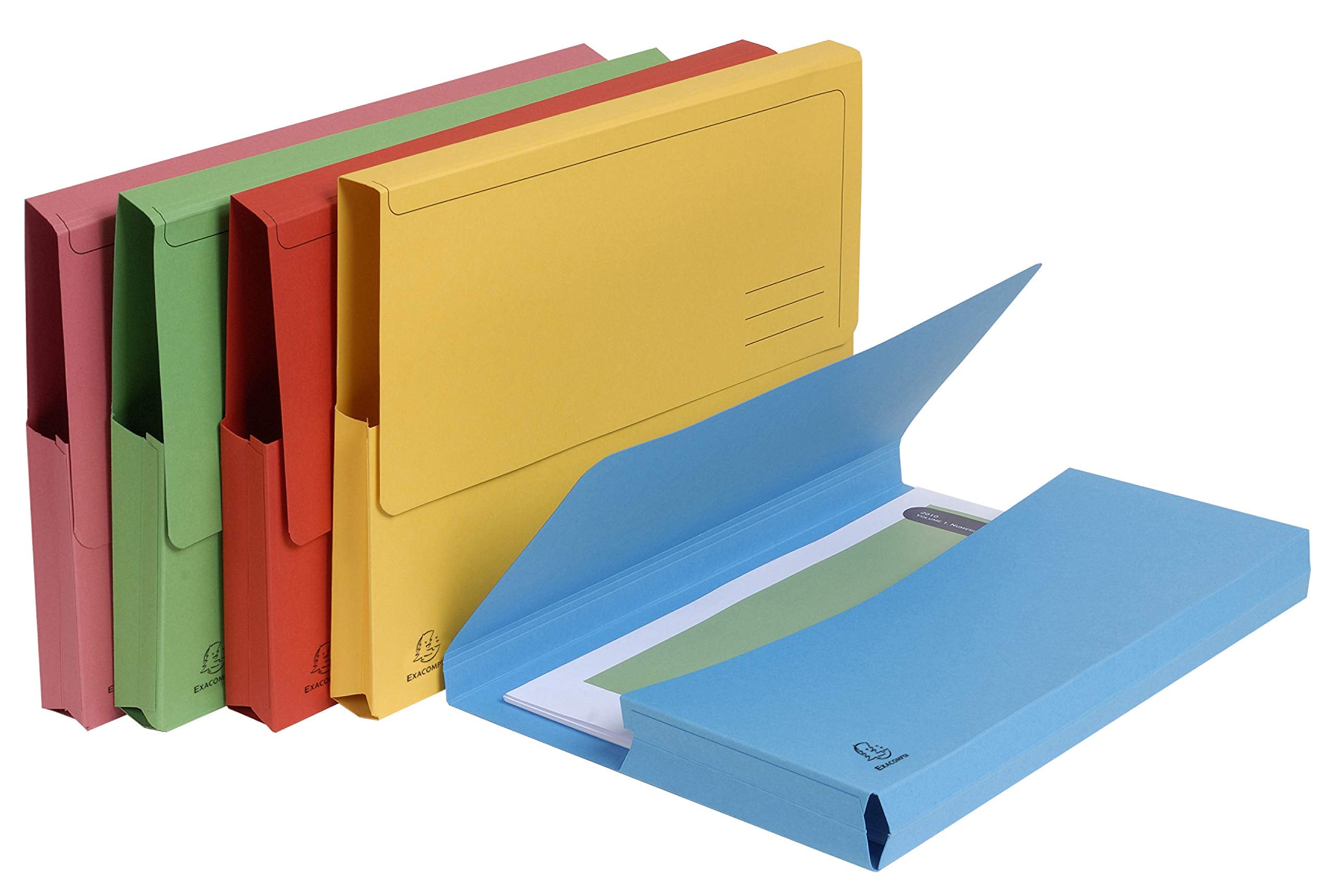Exacompta Forever Document Wallets - A4 Size, Pressboard, Pack of 10 Assorted Colours 7