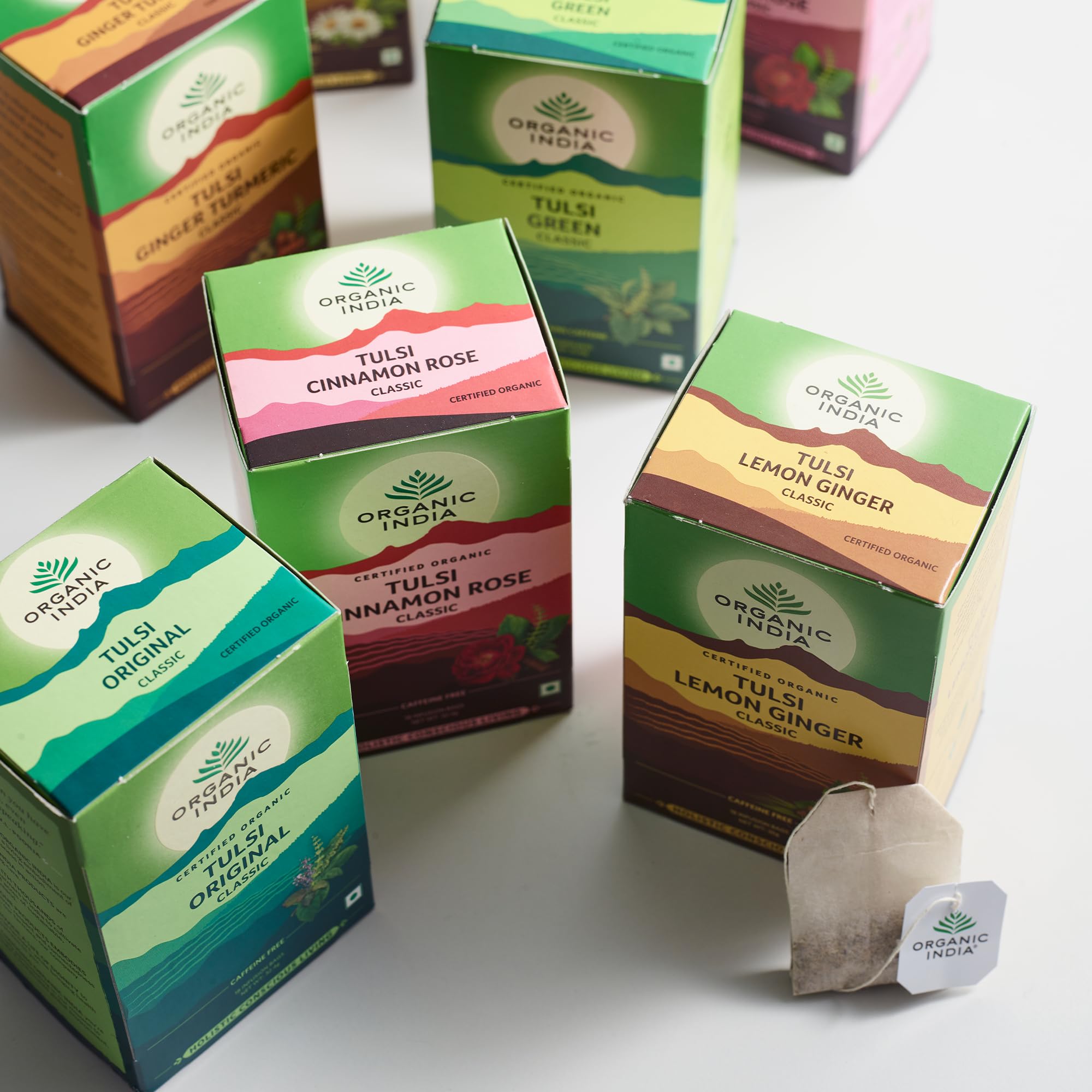 Organic India Tulsi Lemon & Ginger Tea, Caffeine-Free Herbal Tea, Certified Organic 3