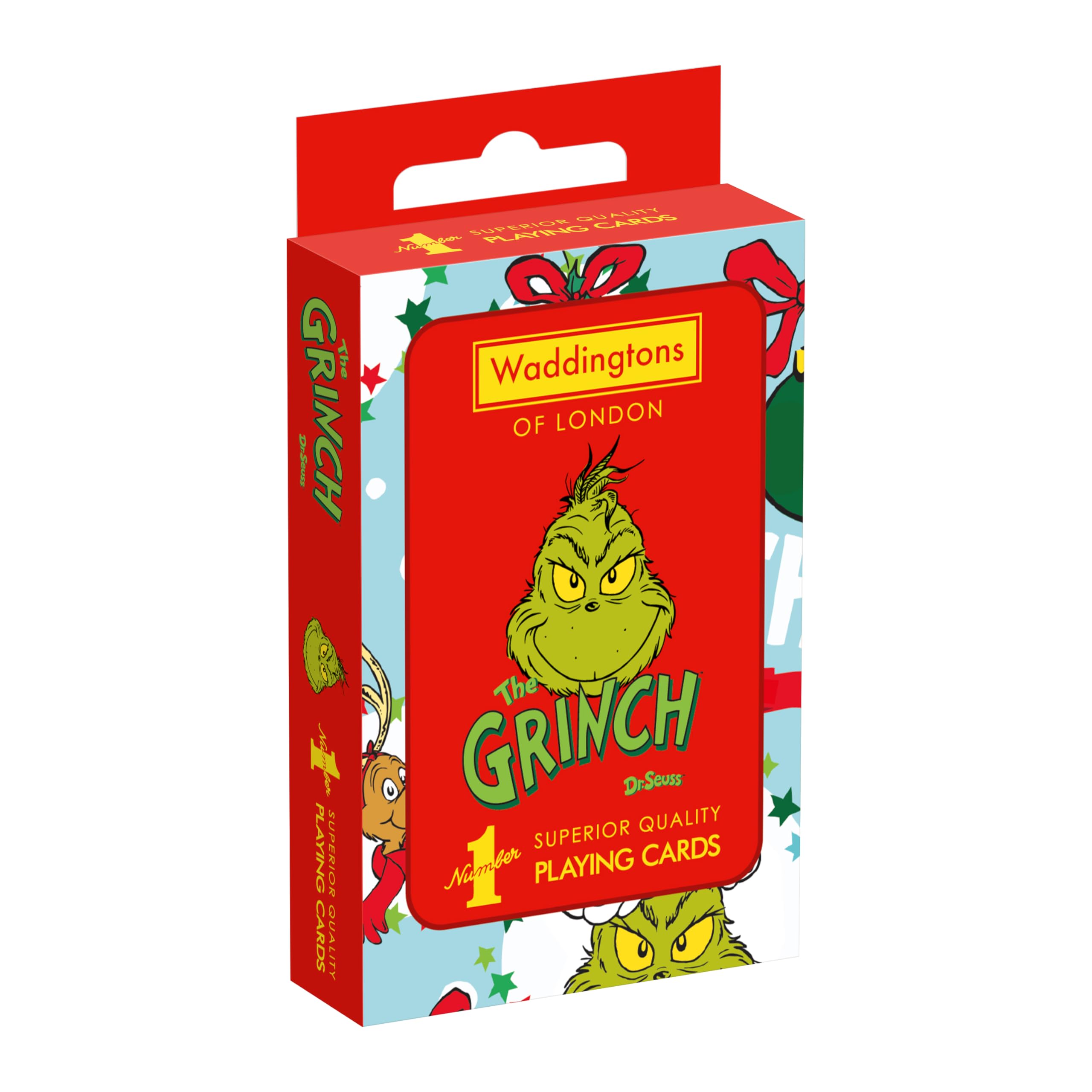 Waddingtons Number One The Grinch Playing Cards – Festive Holiday Card Game Deck