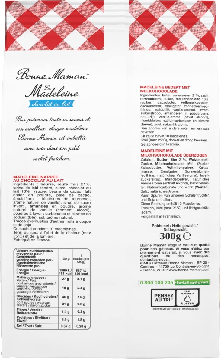 Bonne Maman Original French Madeleines with Milk Chocolate 4