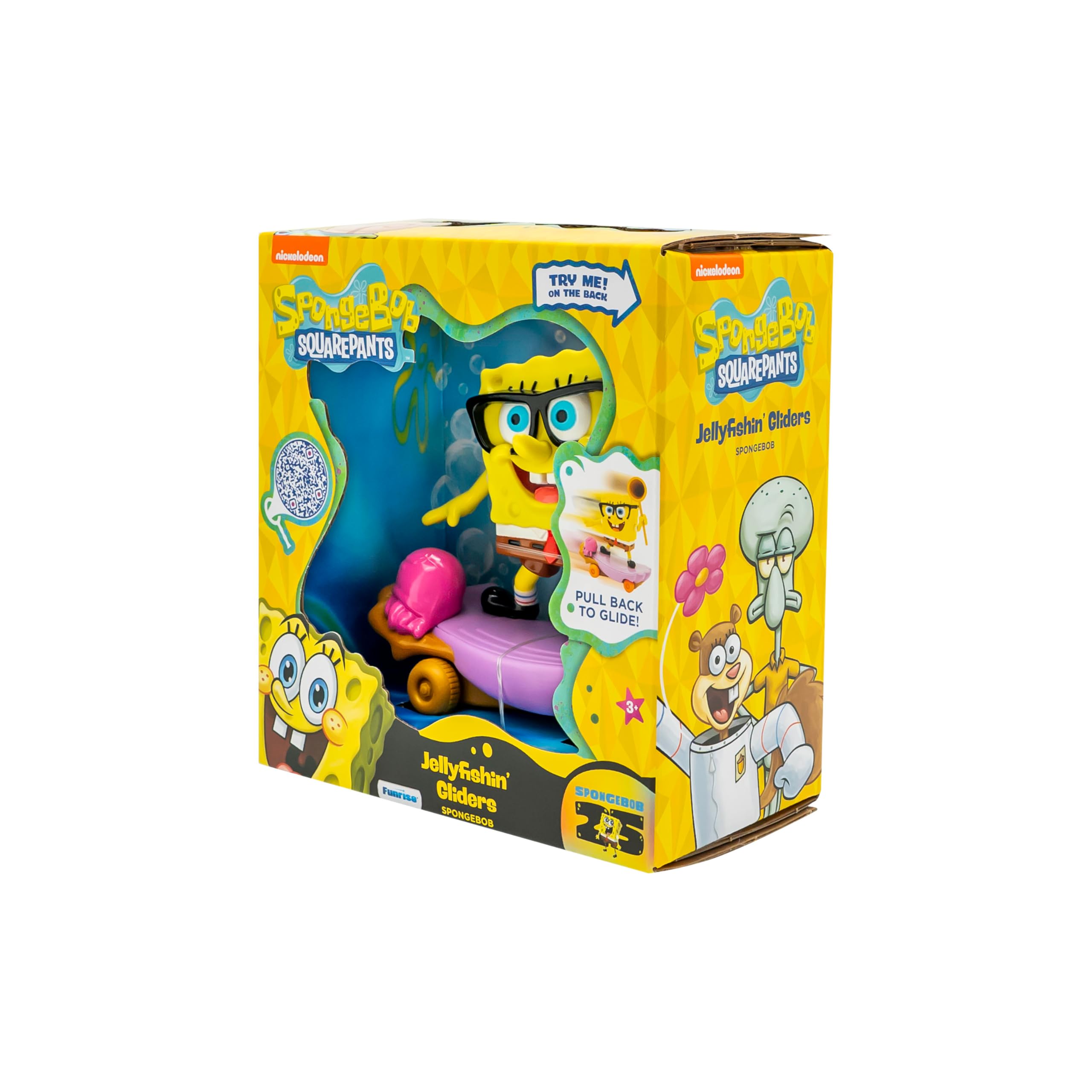SpongeBob SquarePants Jelly Fishin' Gliders - Skating Action Figure Toy for Ages 3+ 4