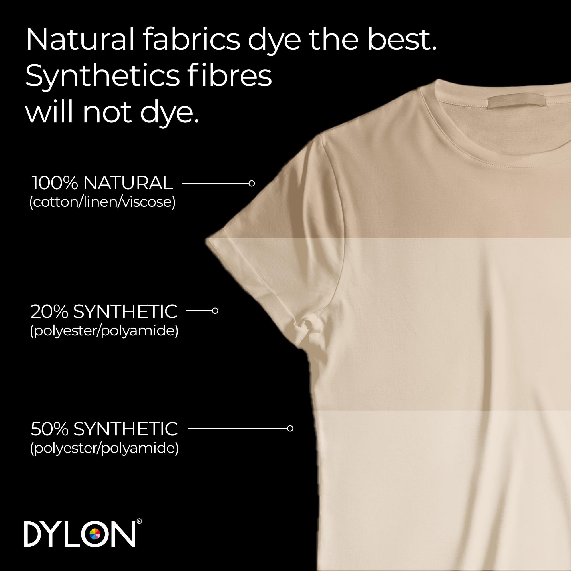 Dylon Washing Machine Fabric Dye Pod - Sandy Beige, 350g 3