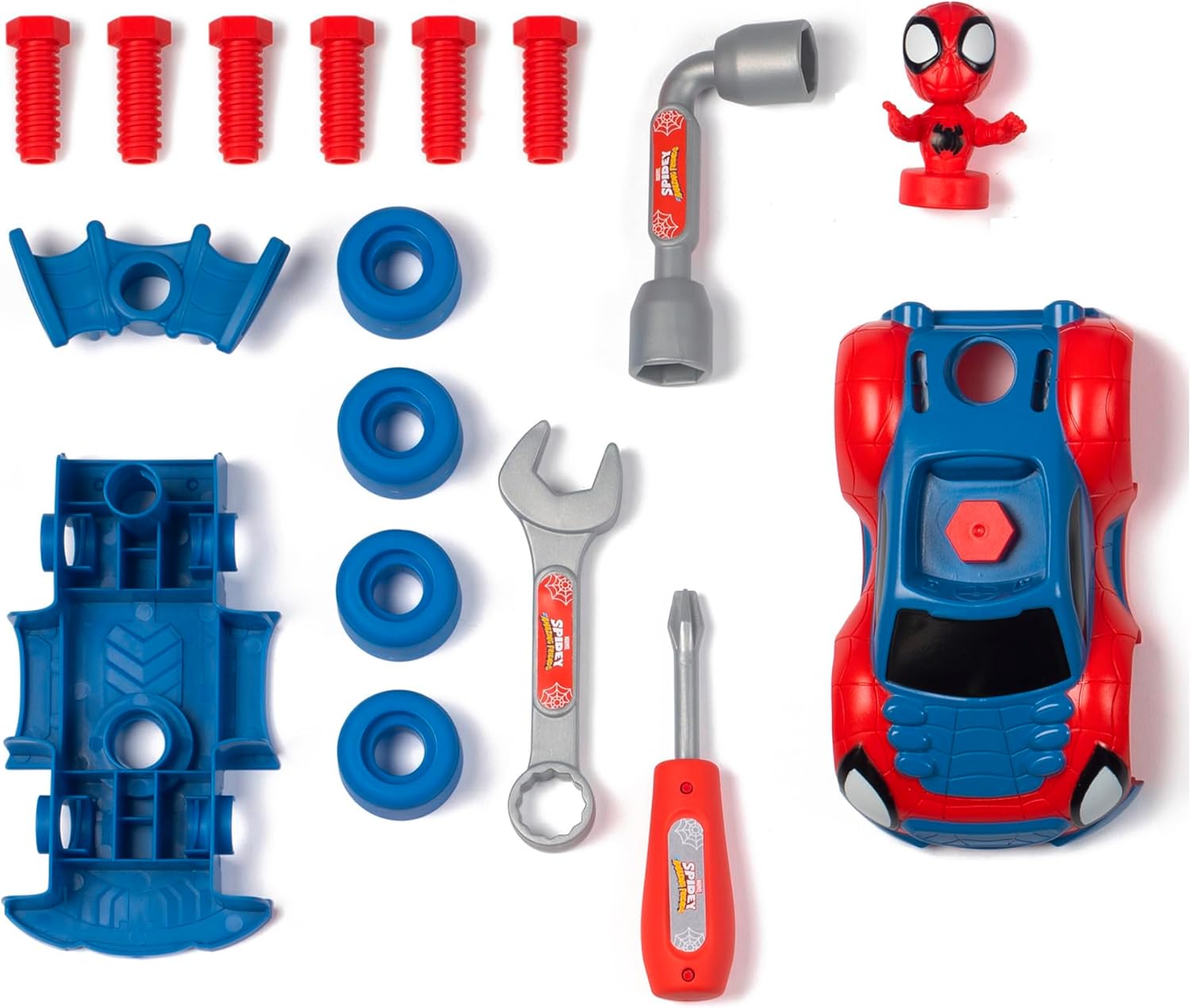 Smoby Spidey and His Amazing Friends Tool Box - Build Spidey's Crawler with Tools & Figure 4