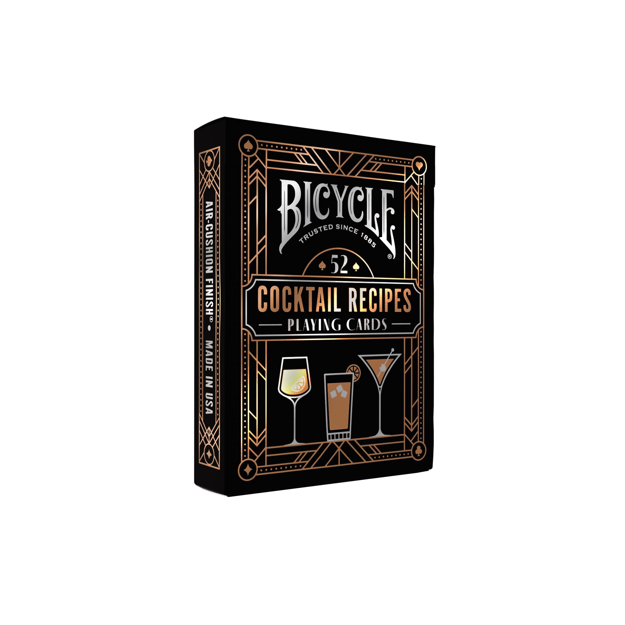 Bicycle Cocktail Playing Cards Deck with 52 Cocktail Recipes