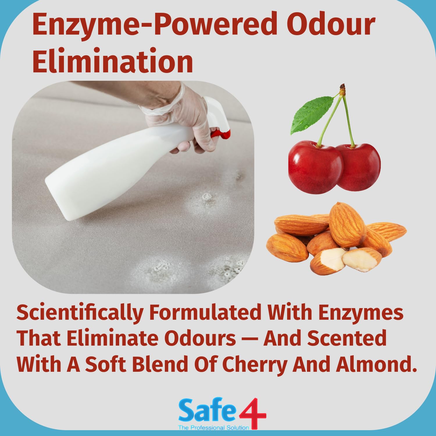 Safe4 Odour Killer - Powerful Enzyme Neutraliser for Home & Pet Odours | 1L Liquid