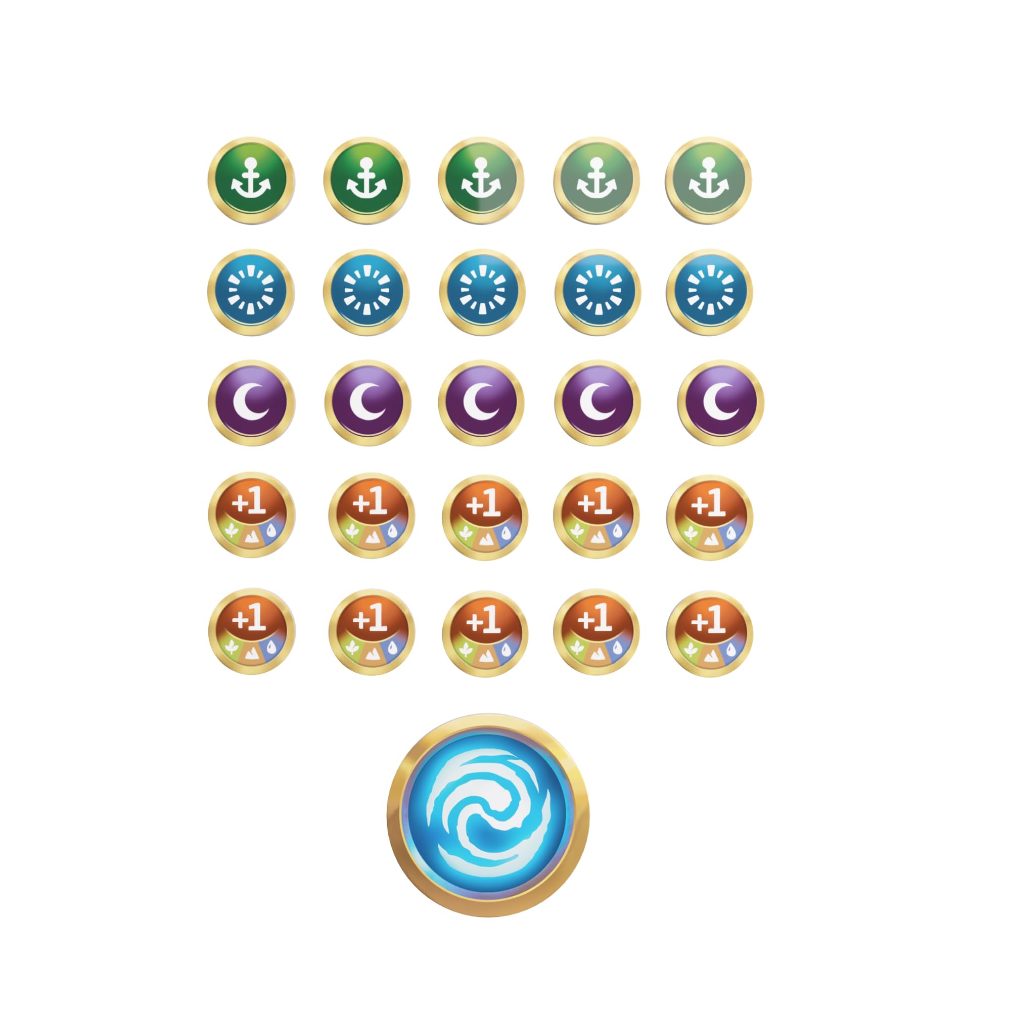 Gamegenic Altered Premium Markers – 26-teilige Acryl-Spielmarken, offiziell lizenziert 3