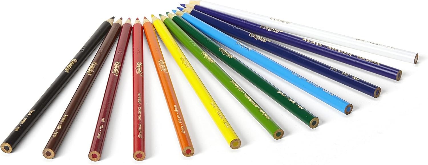 Crayola 3.3612 - 12 Coloured Pencils in Stackable Window Box