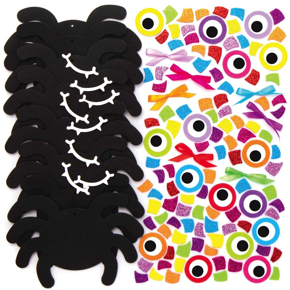 Baker Ross Spinnen-Mix-and-Match-Halloween-Dekorations-Bastelset – 8 Stück 4