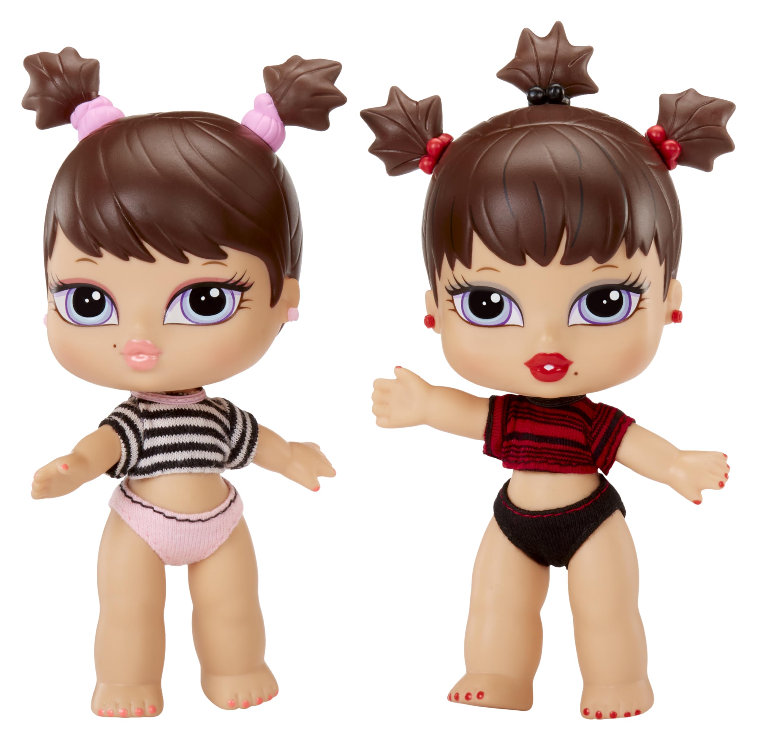Bratz Babyz Twiins Dolls Phoebe & Roxxi - 2-Pack Collectible Fashion Dolls for Ages 3+ 3