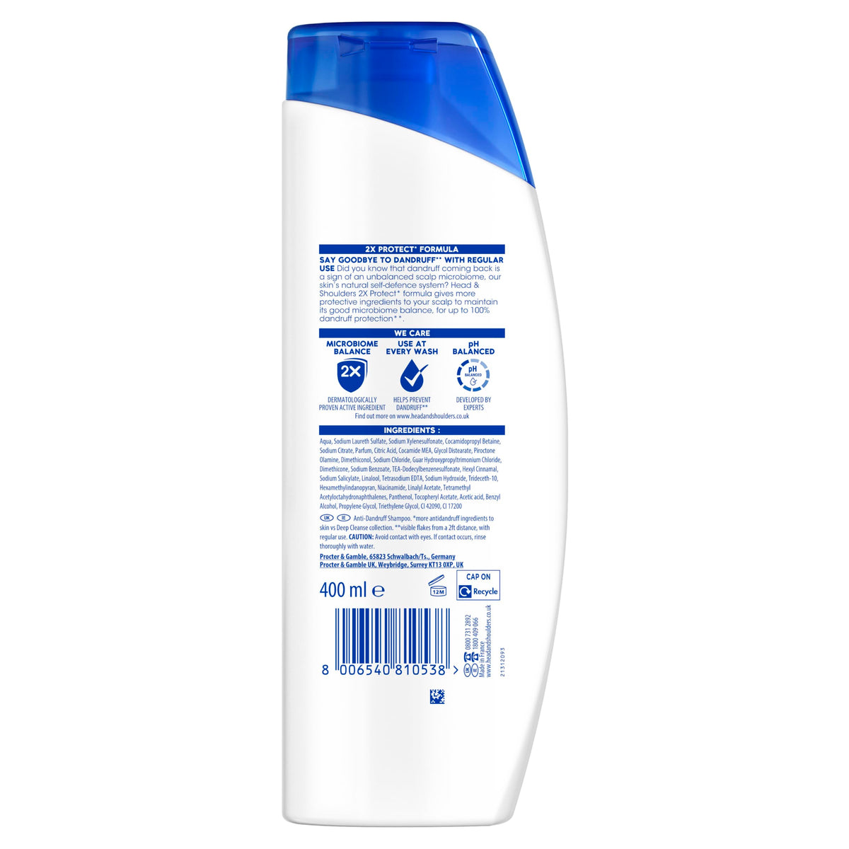 Head & Shoulders Classic Clean Anti-Dandruff Shampoo - 400ml