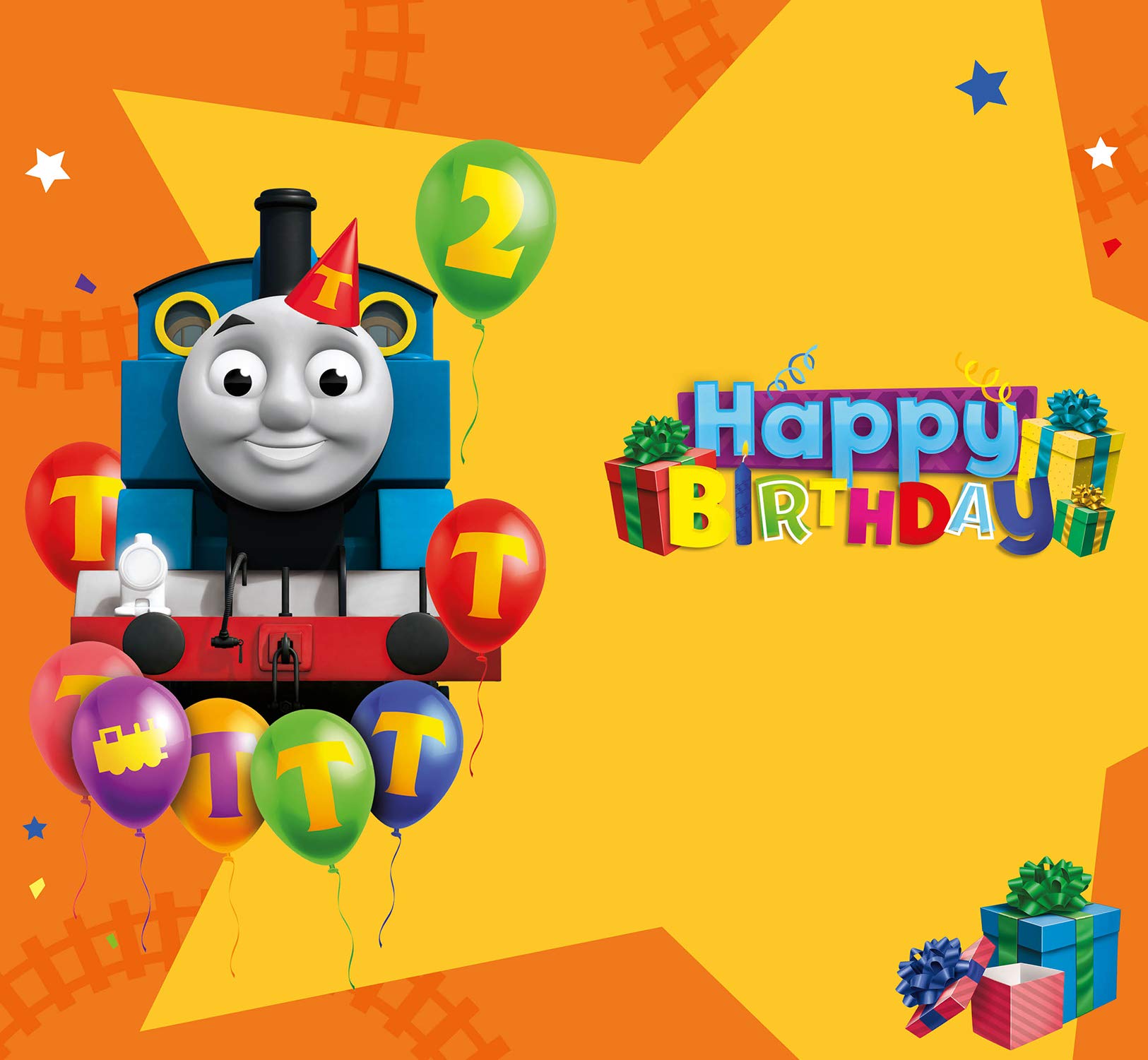 Danilo Promotions Thomas & Friends Age 2 Birthday Card | Blue | 130 mm x 235 mm 3