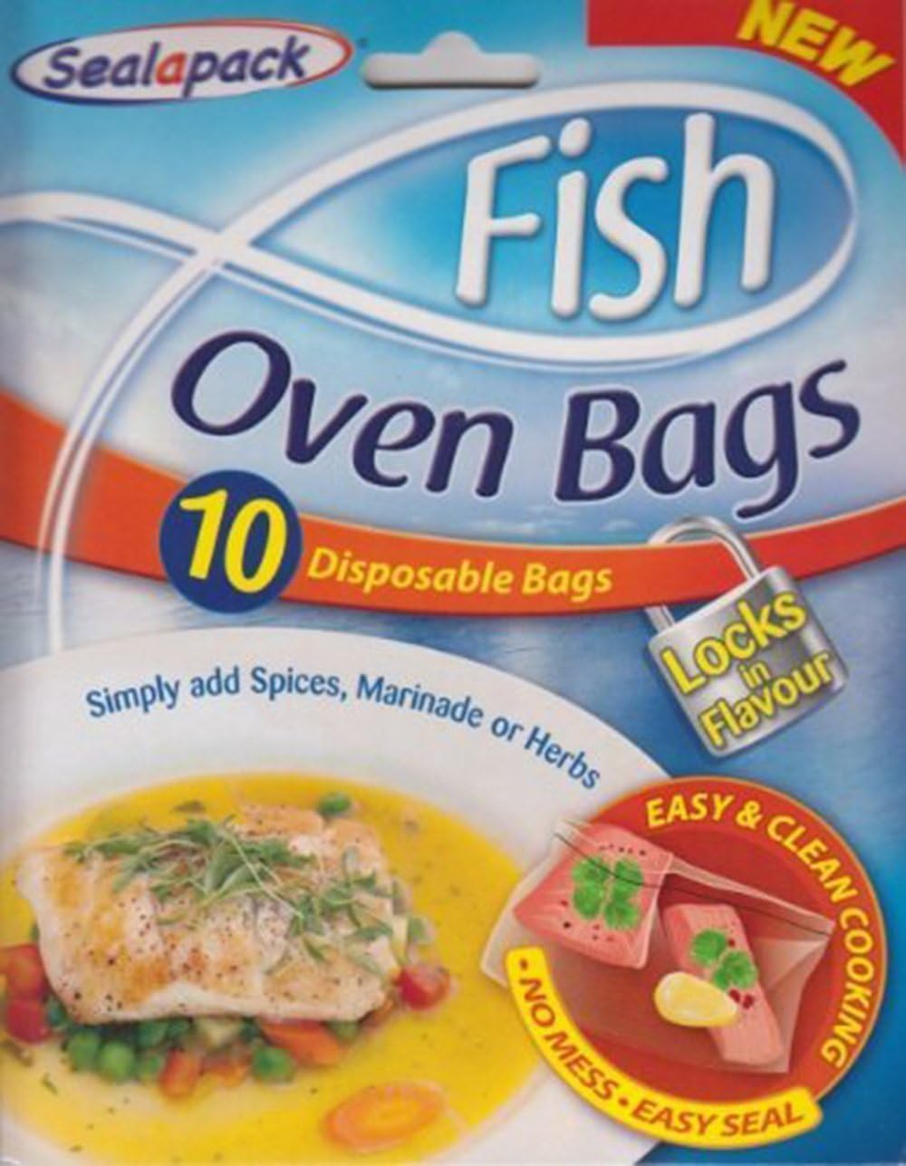 Sealapack Fish Cooking Bags, Brown, 10-Pack