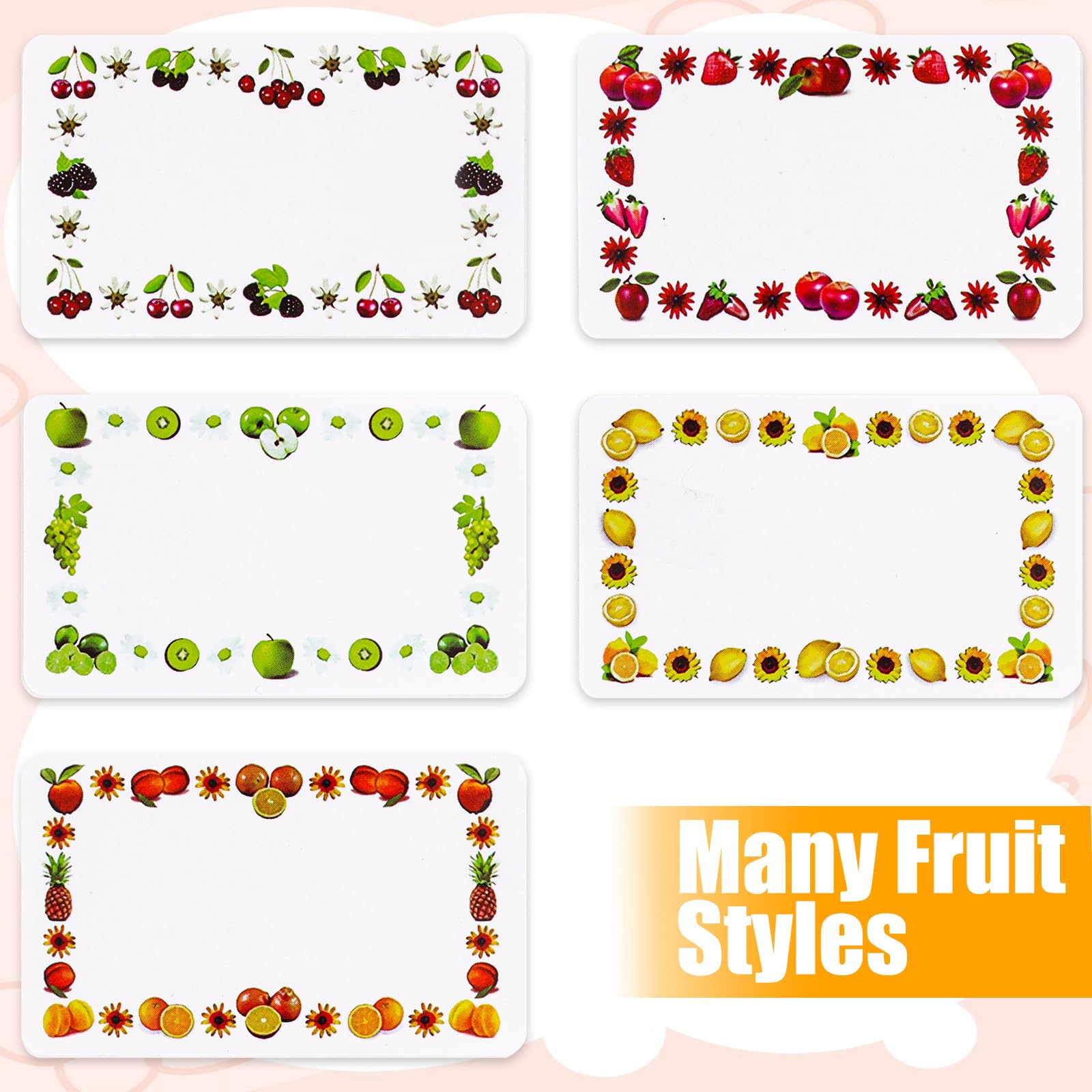 ASelected 1000 Pcs Jam Jar Labels, 30 x 50 mm All-Purpose Self-Adhesive Stickers, Multi-colored 5