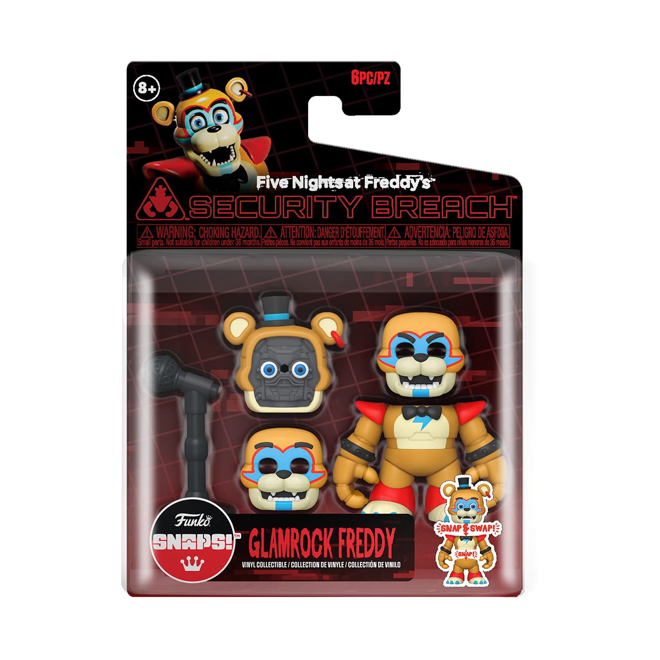 Funko SNAPS! Five Nights at Freddy's - Glamrock Freddy Fazbear Vinyl Figure 8