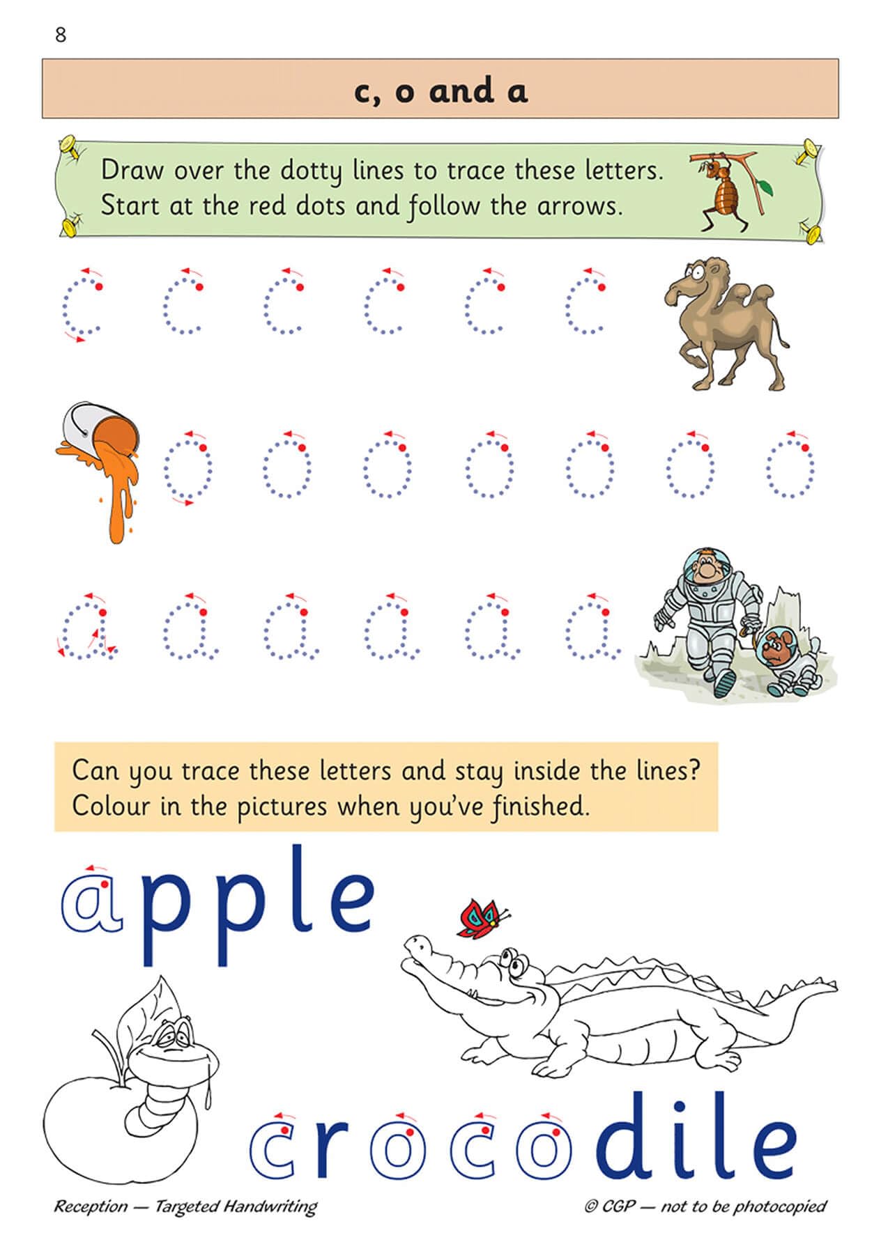 CGP English Targeted Practice Book - Handwriting for Reception (Ages 4-6) | Paperback 2