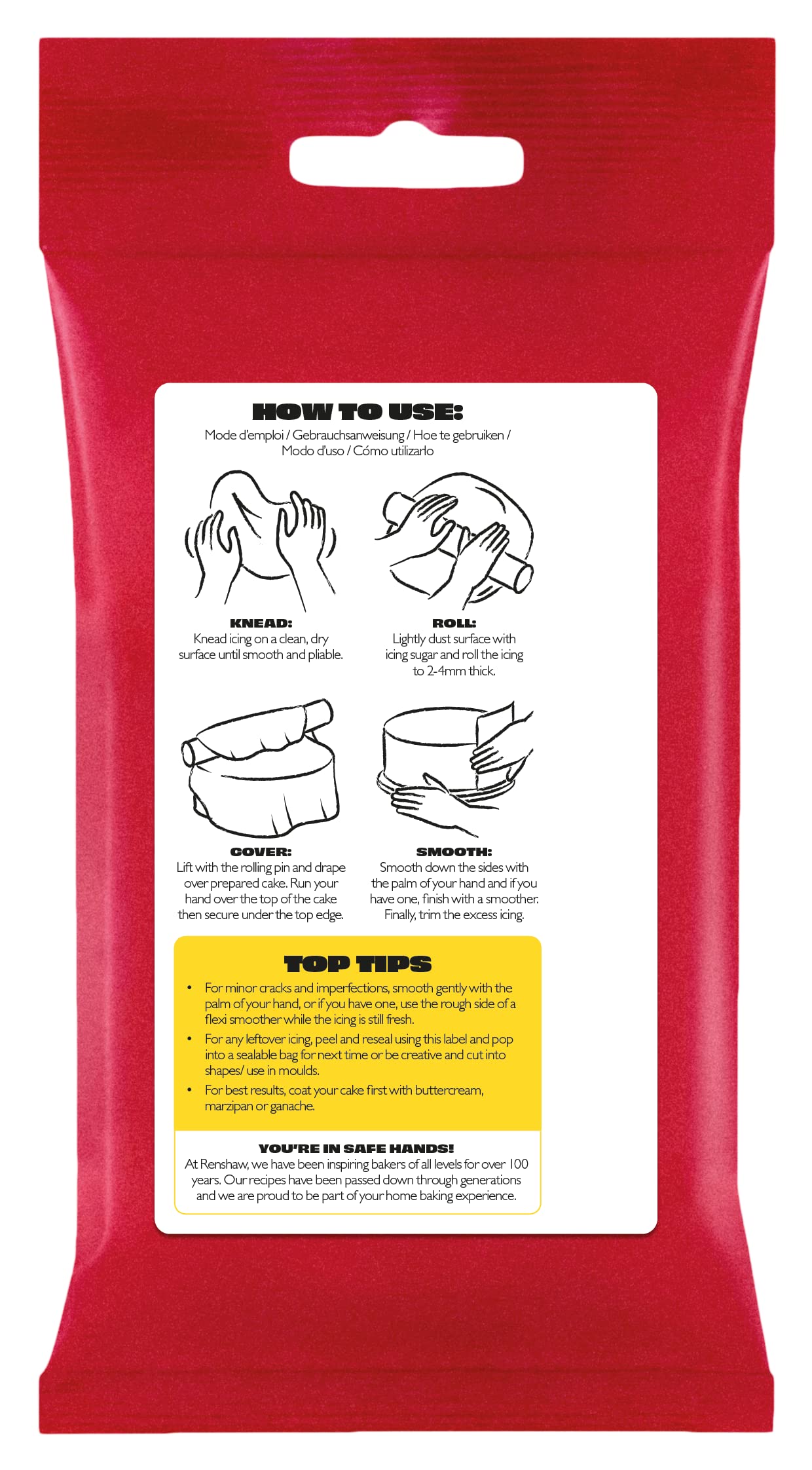 Renshaw Yellow Just Roll With It Fondant Icing, 1 kg 3