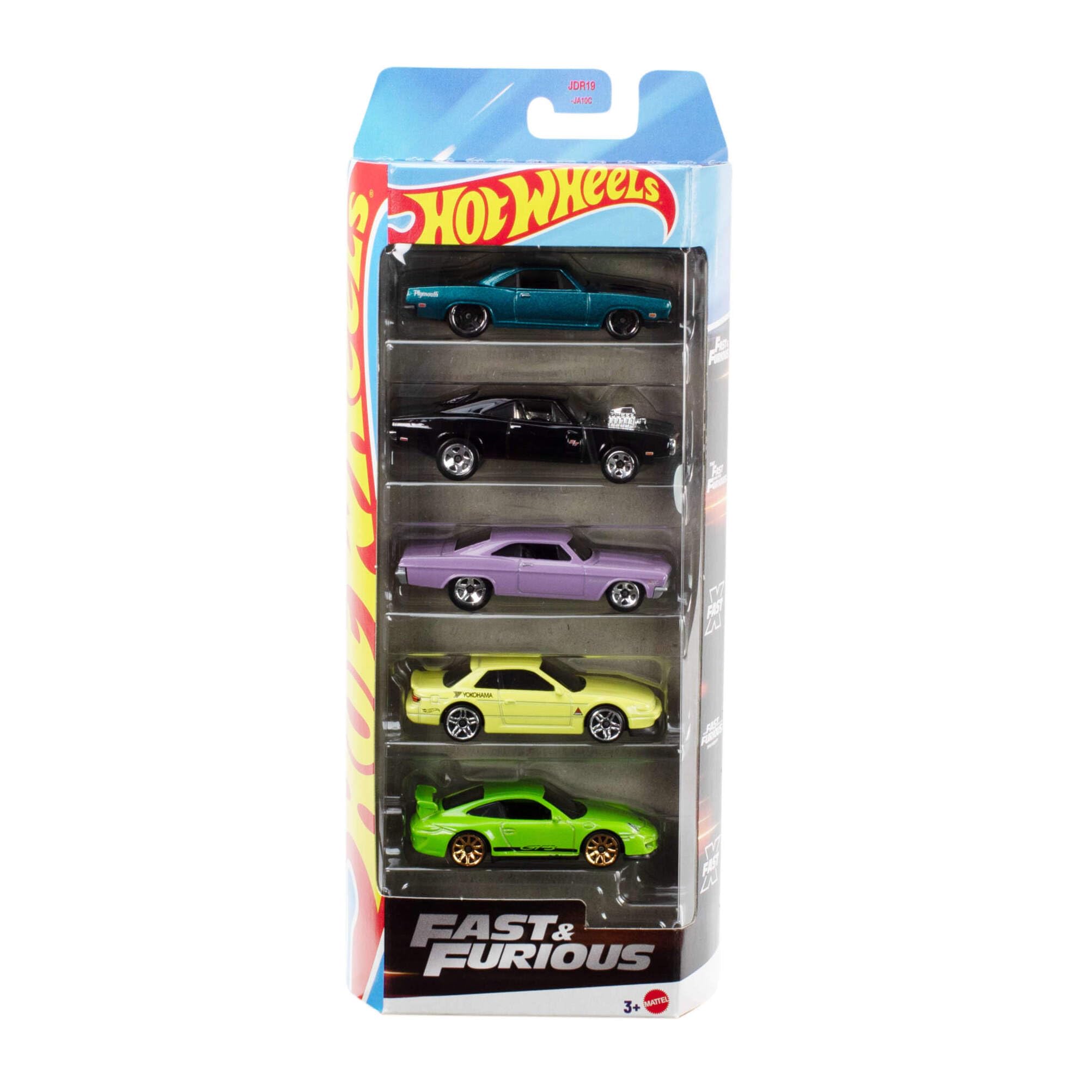 Hot Wheels Fast & Furious 5-Pack - 1:64 Scale Die-Cast Vehicles for Kids & Collectors