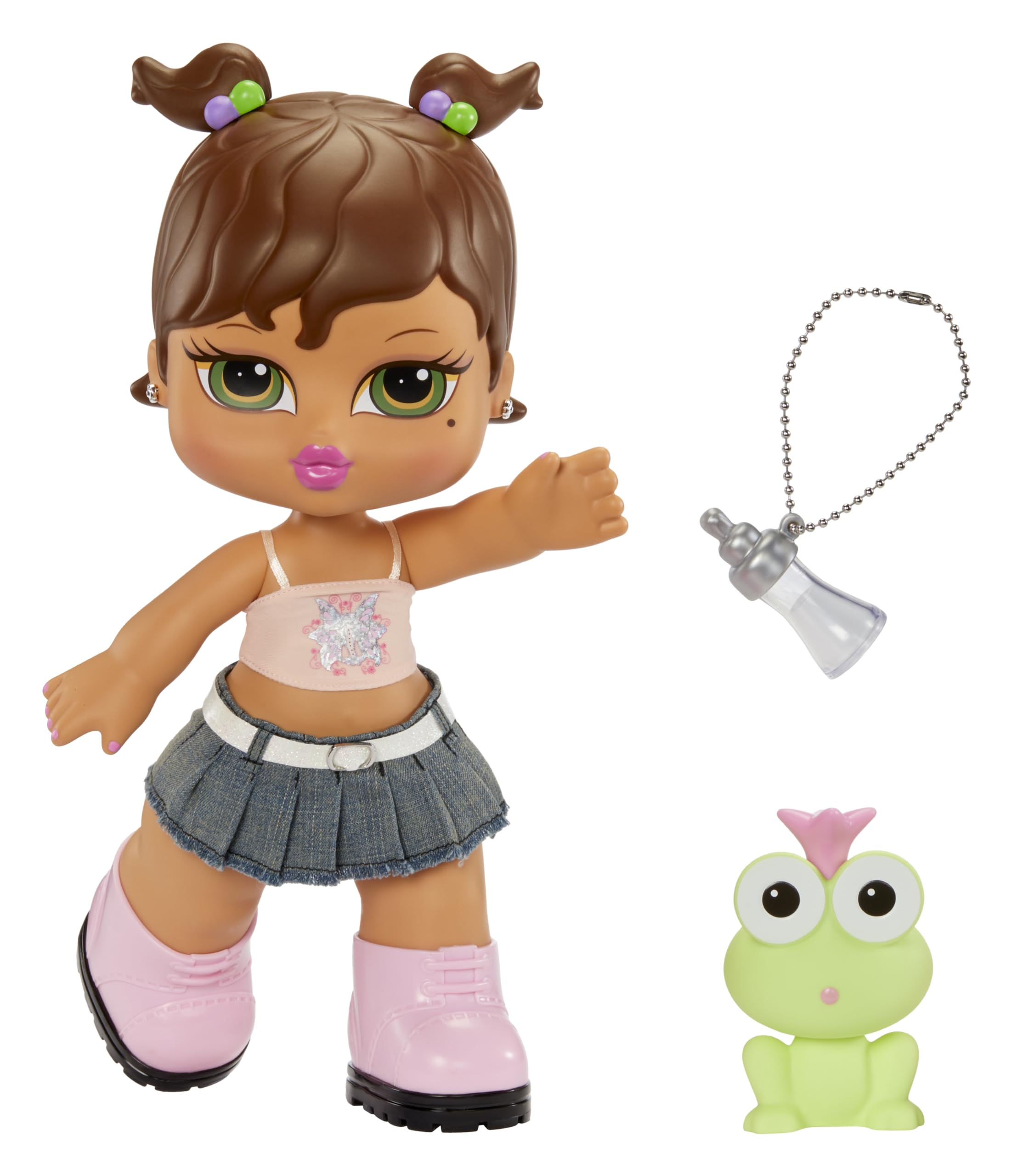 Bratz Big Babyz Yasmin - 34cm Collectible Doll with Pet & Bottle, Pink Fashion Outfit 12