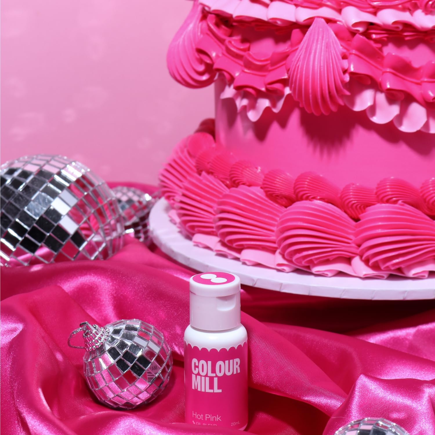 Colour Mill Oil Blend Lebensmittelfarbe Hot Pink – 20 ml Backfarbe auf Ölbasis 8
