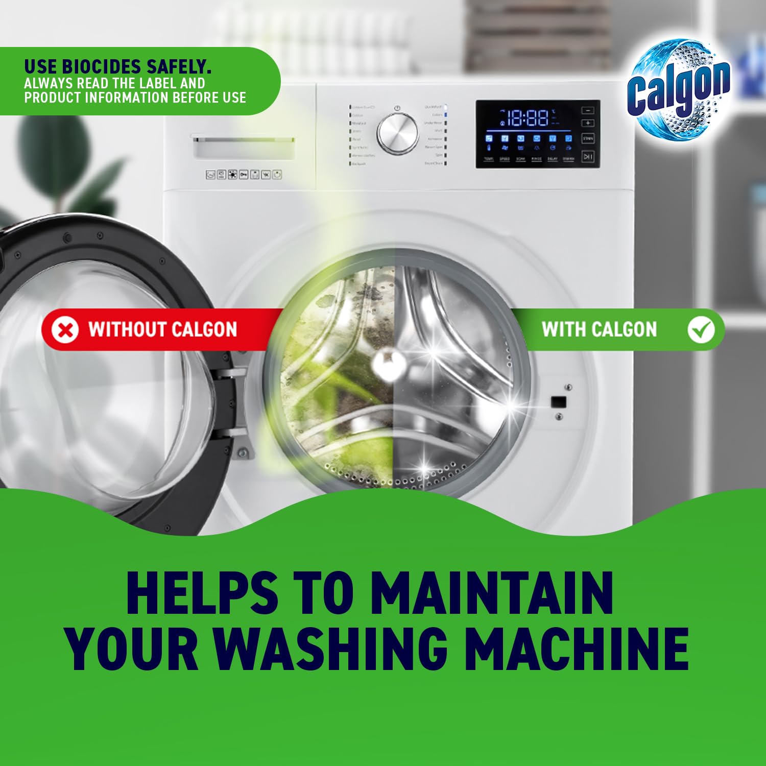 Calgon Antibacterial Washing Machine Cleaner & Water Softener Gel - 750ml | Kills 99.9% Bacteria 5