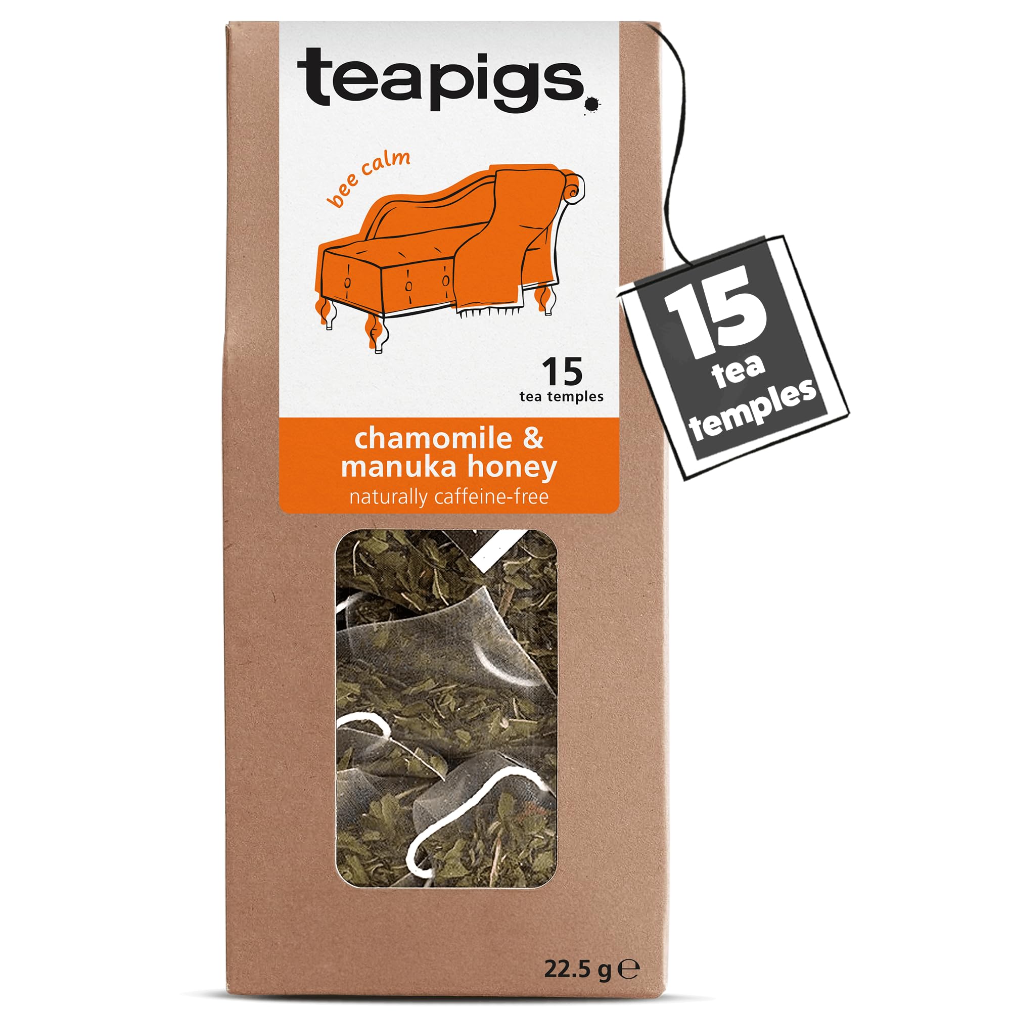 teapigs Kamille &amp; Manuka-Honig-Tee – Koffeinfreie Kräuterteebeutel