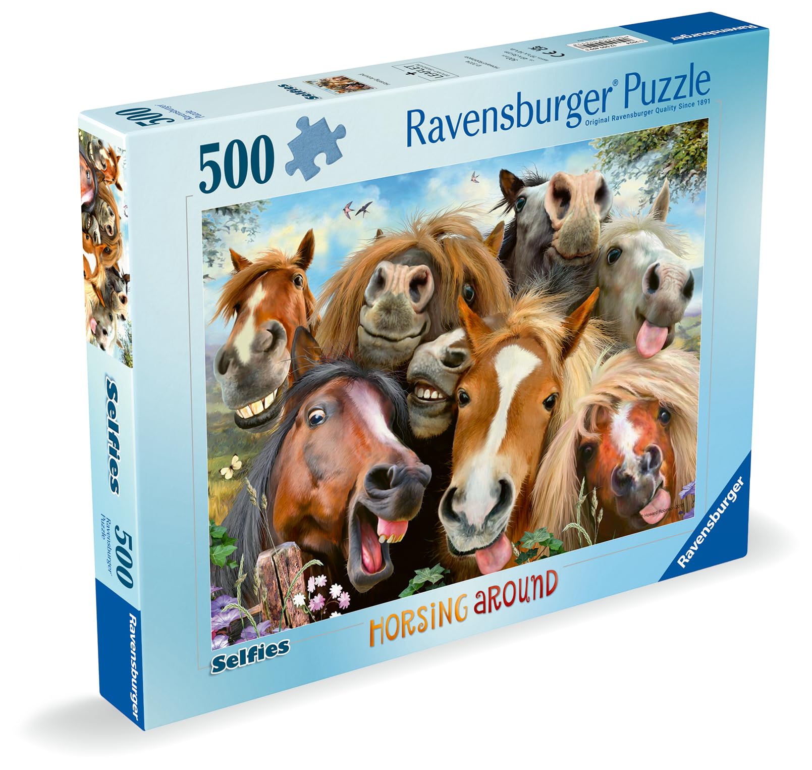 Ravensburger Selfies Horsing Around 500 Piece Jigsaw Puzzle for Adults & Kids 10+ 3