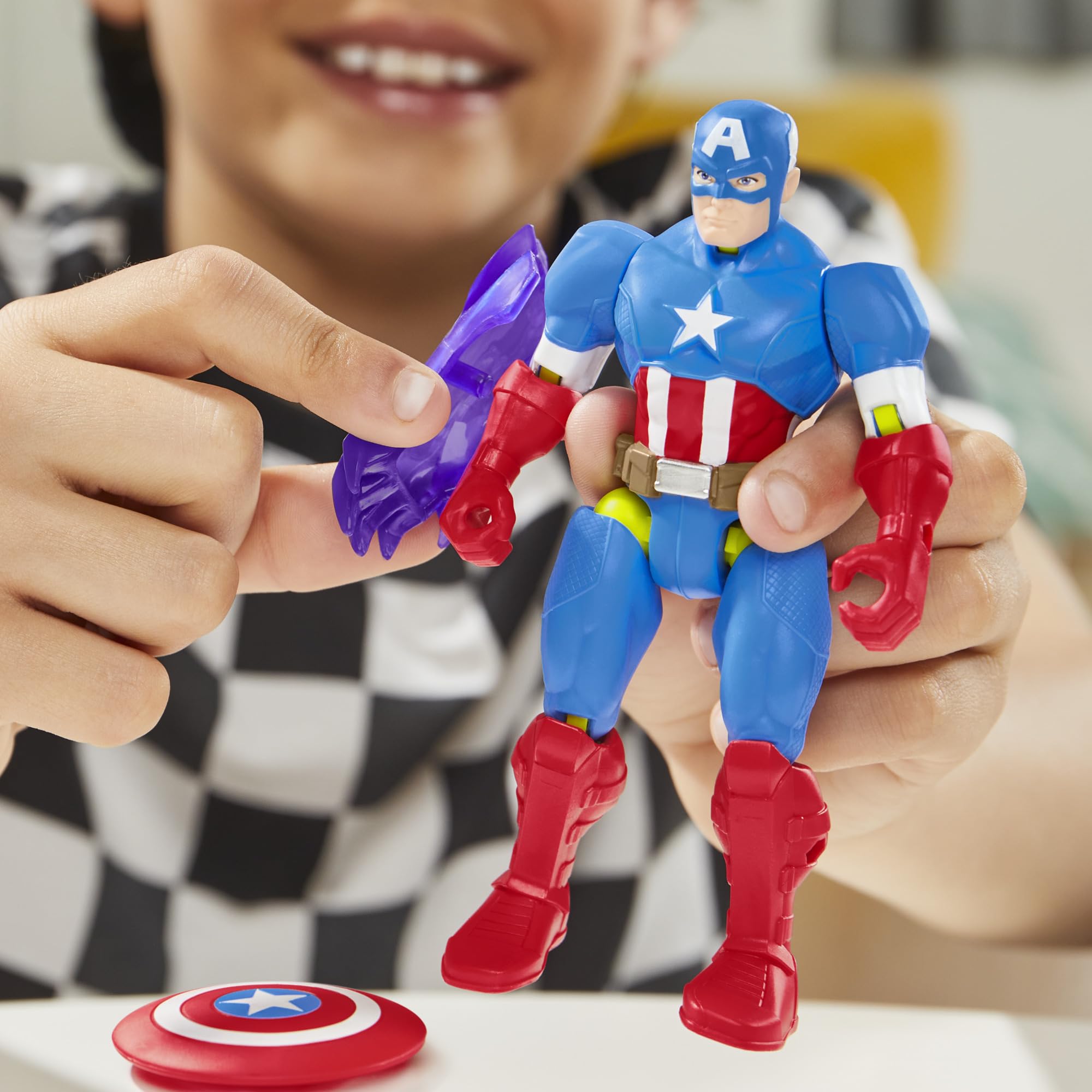 Marvel Captain America MixMashers Action Figure - Mix & Match Super Hero Toy for Kids 5