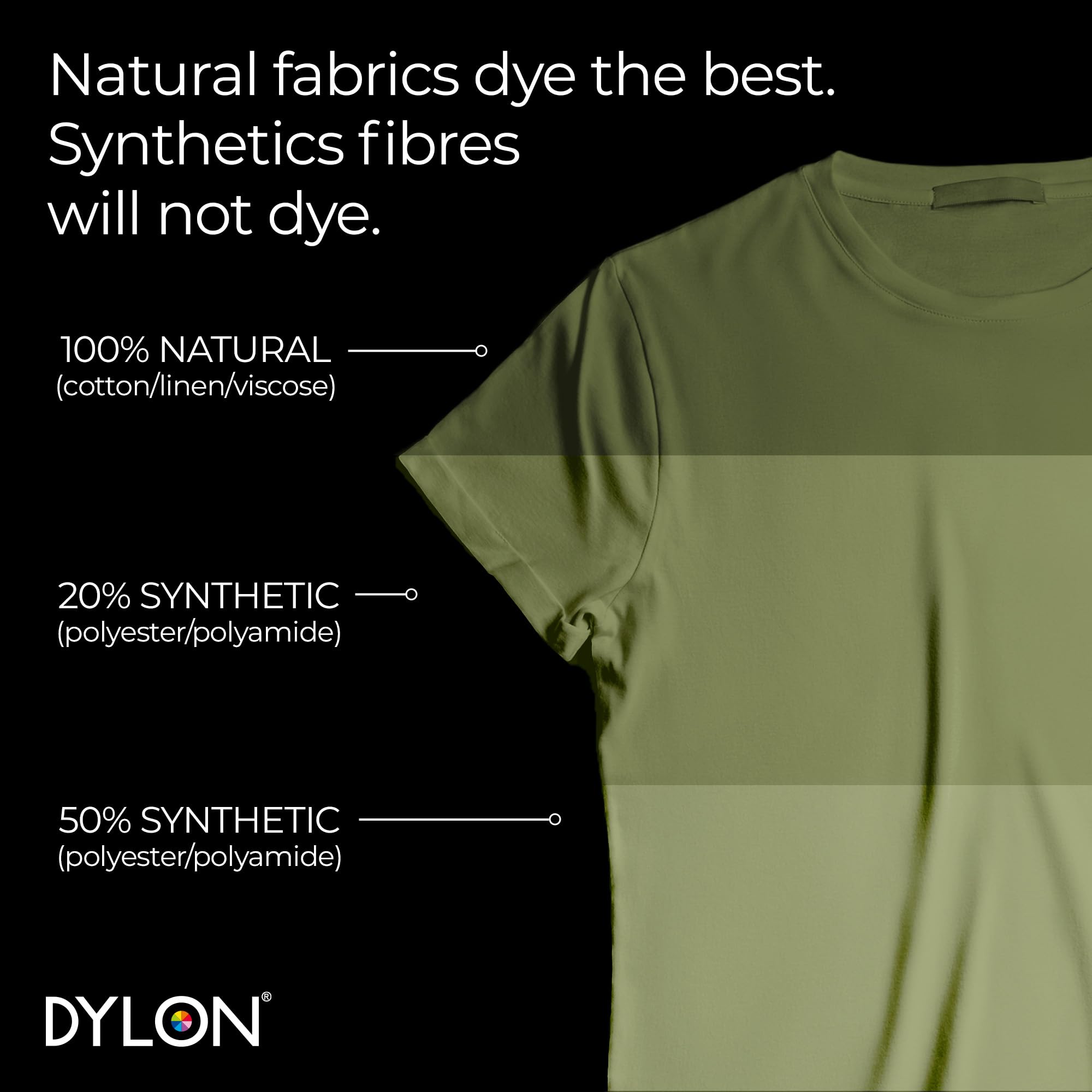 Dylon - Washing Machine Fabric Dye Pod Olive Green 350g 3