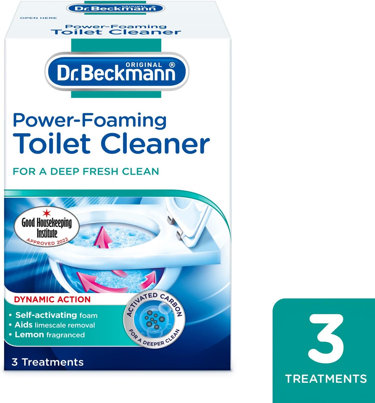 Dr. Beckmann - Power-Foaming Toilet Cleaner, Activated Carbon Formula, 100g (3 Count) 6