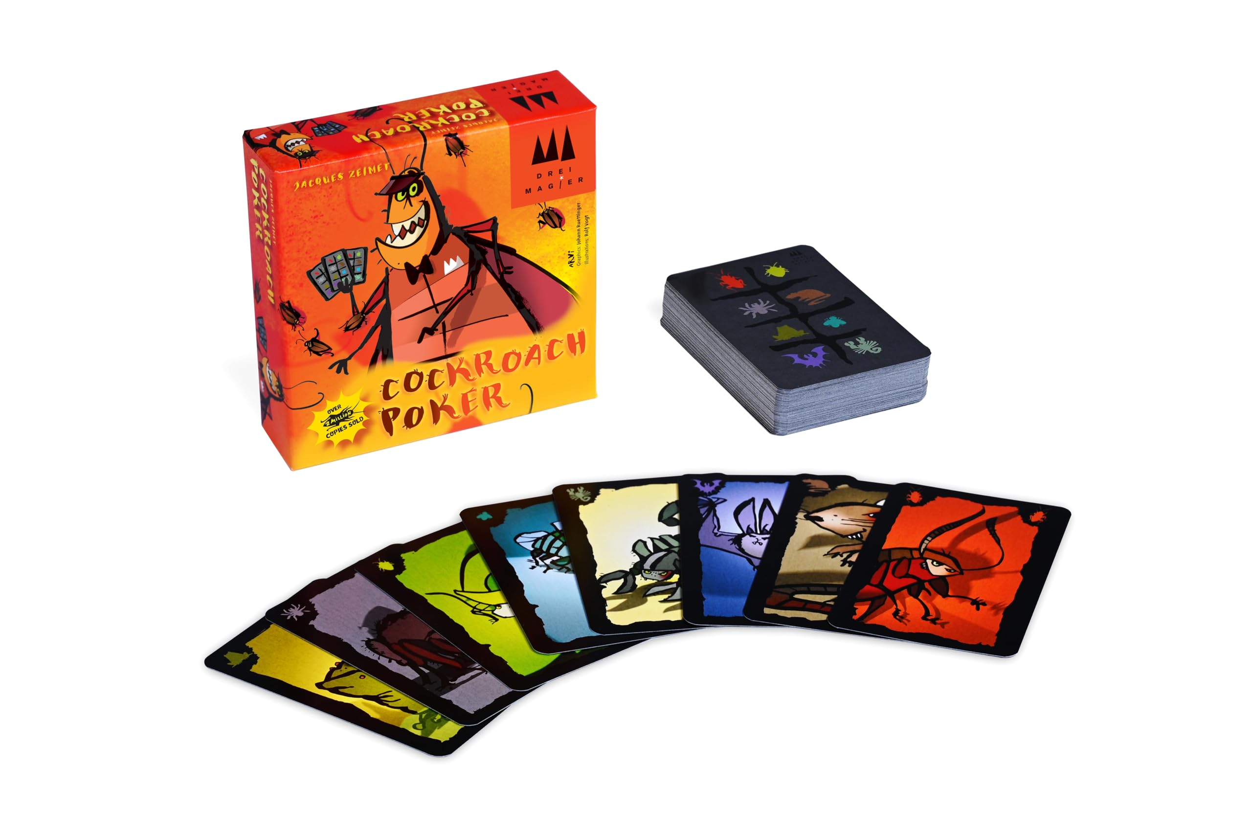 Coiledspring Games Cockroach Poker English Edition Card Game for Ages 8+ | 2-6 Players | 15-Minute Play Time 3