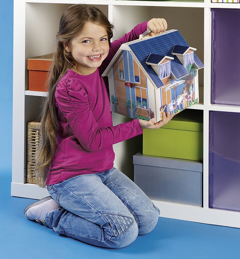 Playmobil Take Along Modern Doll House 70985 - Portable Fold-Out Playset for Ages 4+ 8