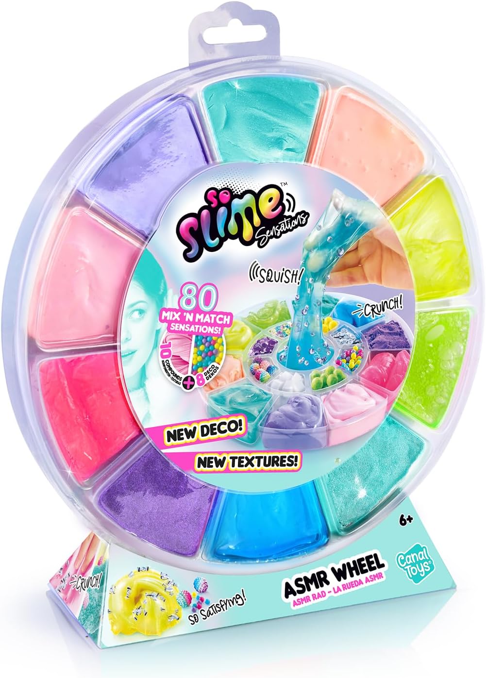 So Slime Sensations ASMR Wheel - Mix & Match Slime Playset for Kids 3+ 4