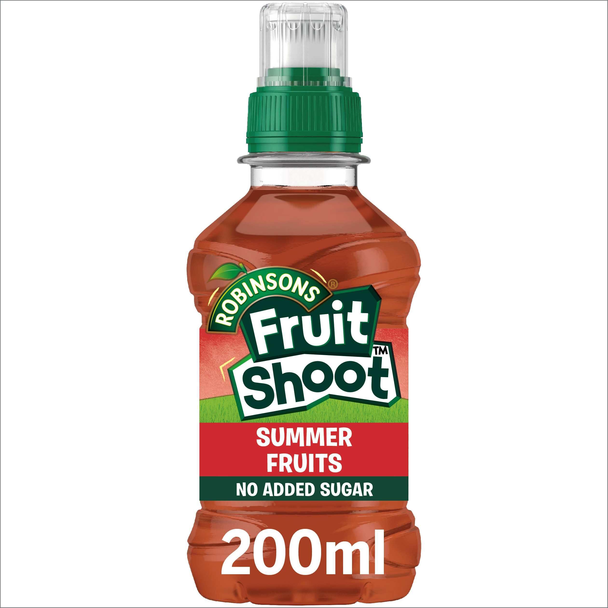 Fruit Shoot Summer Fruits - No Added Sugar, Vitamin-Infused Fruit Juice Drink (200 ml, Pack of 8)