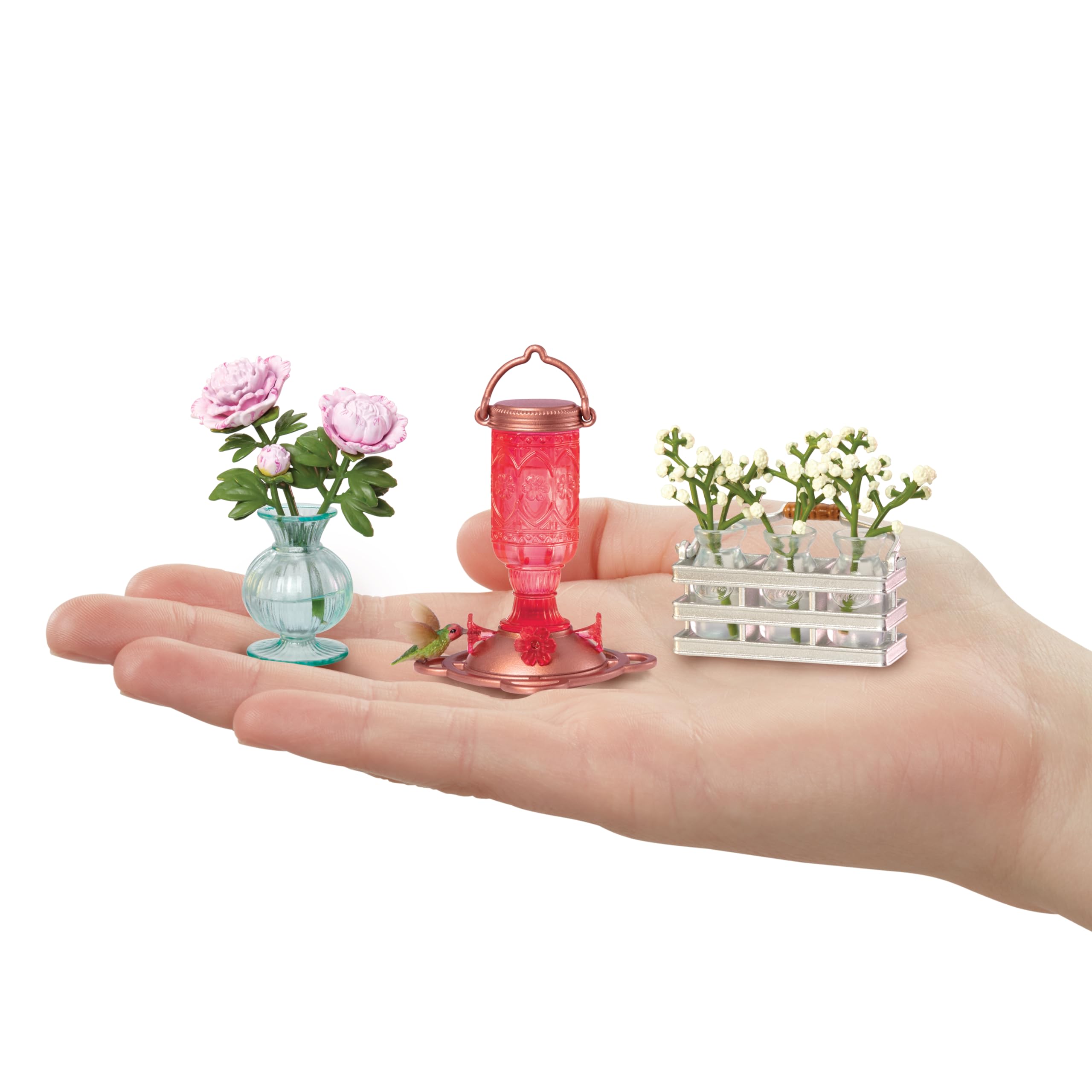 MGA's Miniverse Make It Mini Lifestyle Home Series 1 - Mini Replica DIY Kit - Plants, Birdhouses, Bouquets - Blind Pack 4