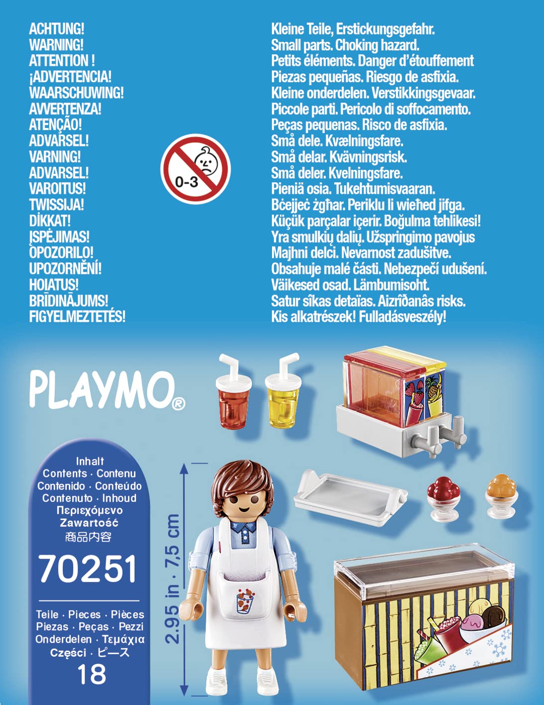 Playmobil 70251 Street Vendor - Ice Cream & Slushy Playset for Kids 4-10 6